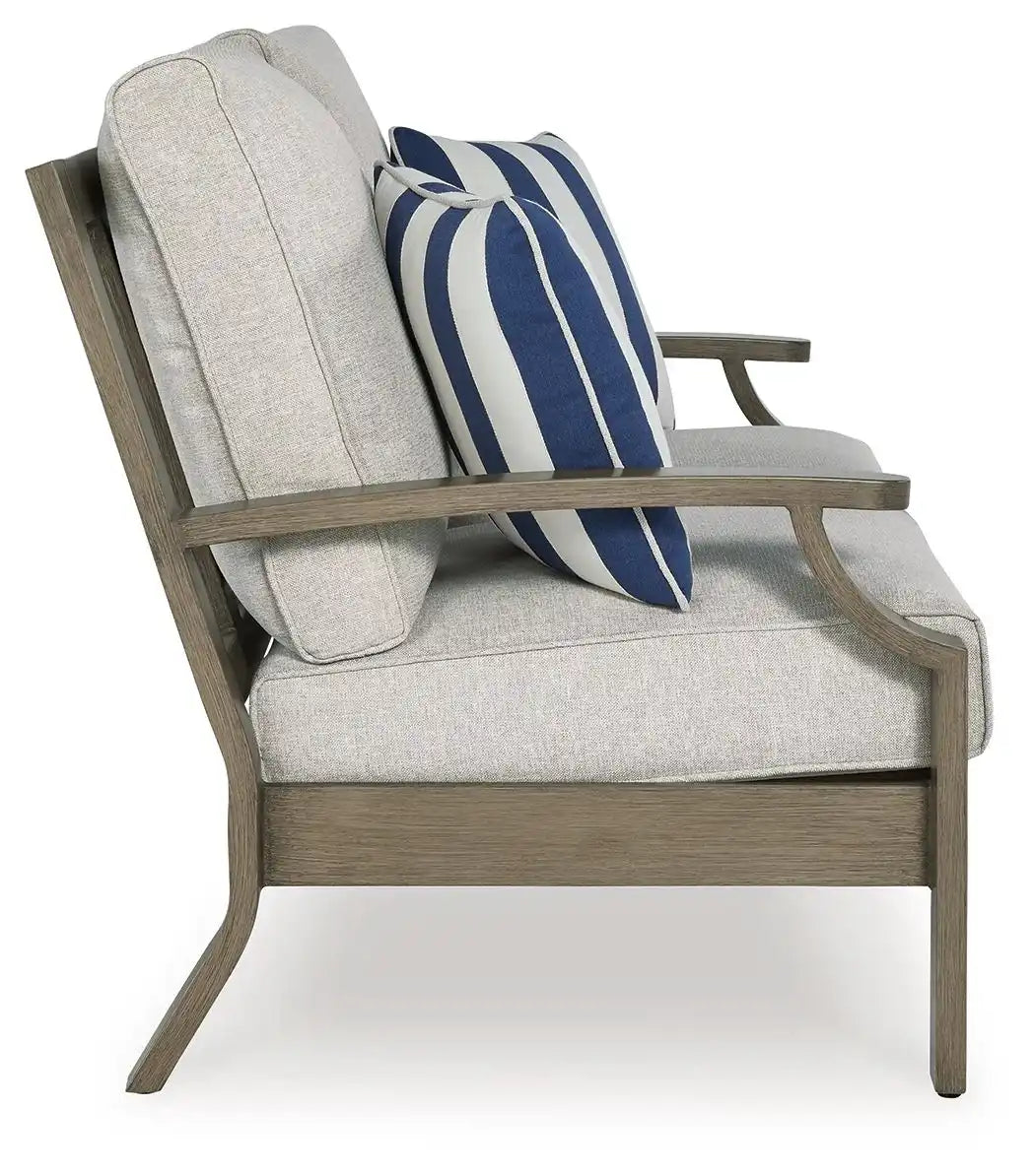 Rainier Ranch - Loveseat With Cushion - Brown / Beige - Best Buy Furniture