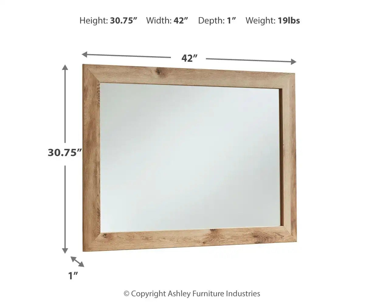 Hyanna - Bedroom Mirror - Tan Brown - Best Buy Furniture
