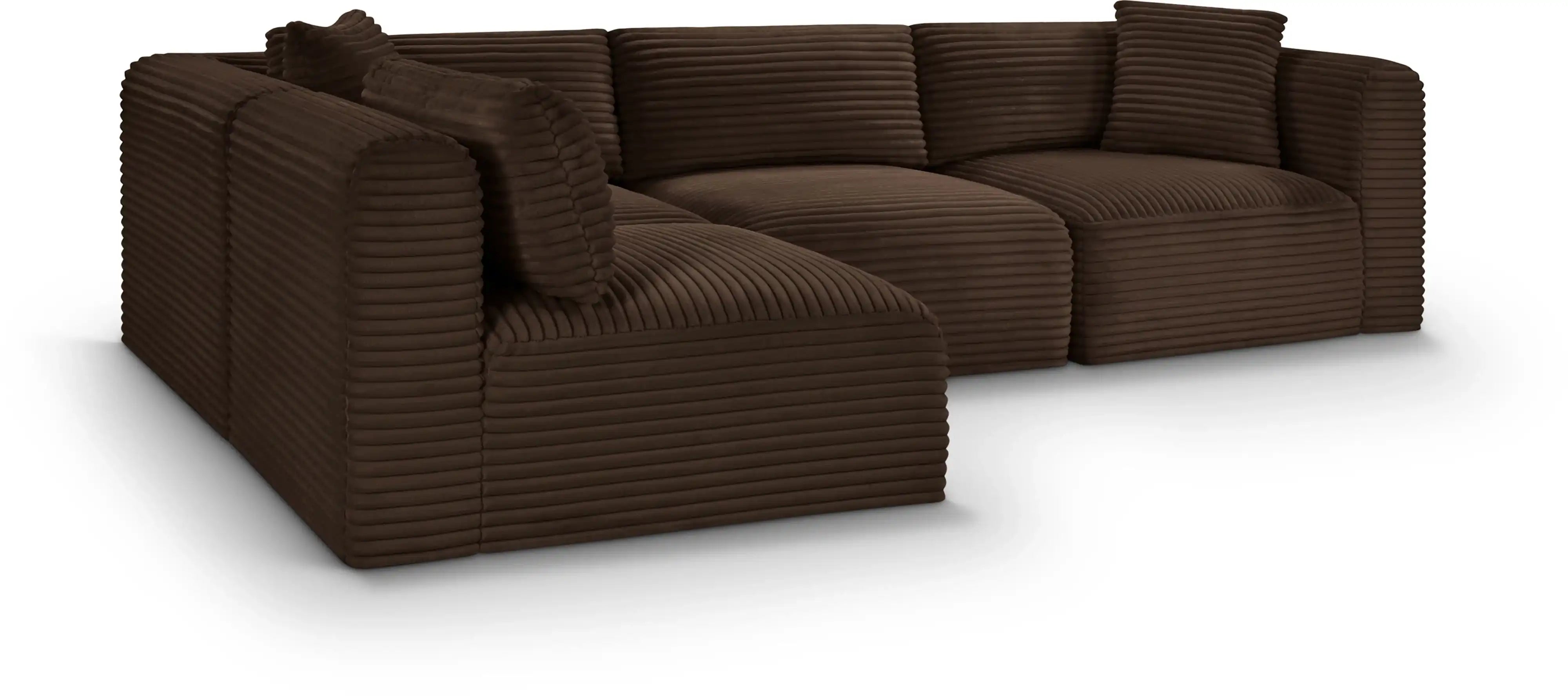 Shaggy - 4 Piece Modular Sectional - Best Buy Furniture