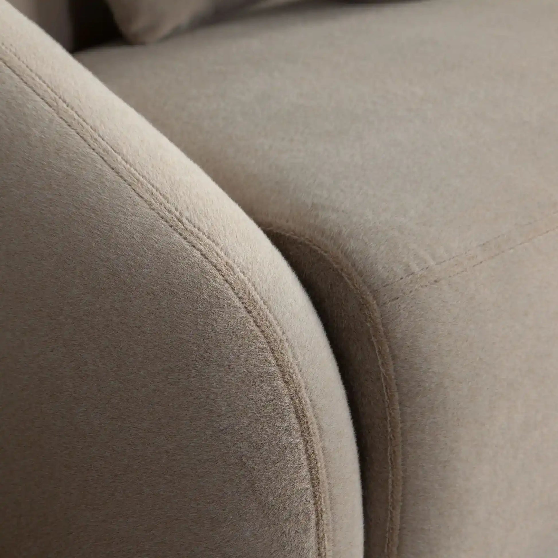 Lena 4 Piece Fawn Alpaca Fabric Sofa - Best Buy Furniture