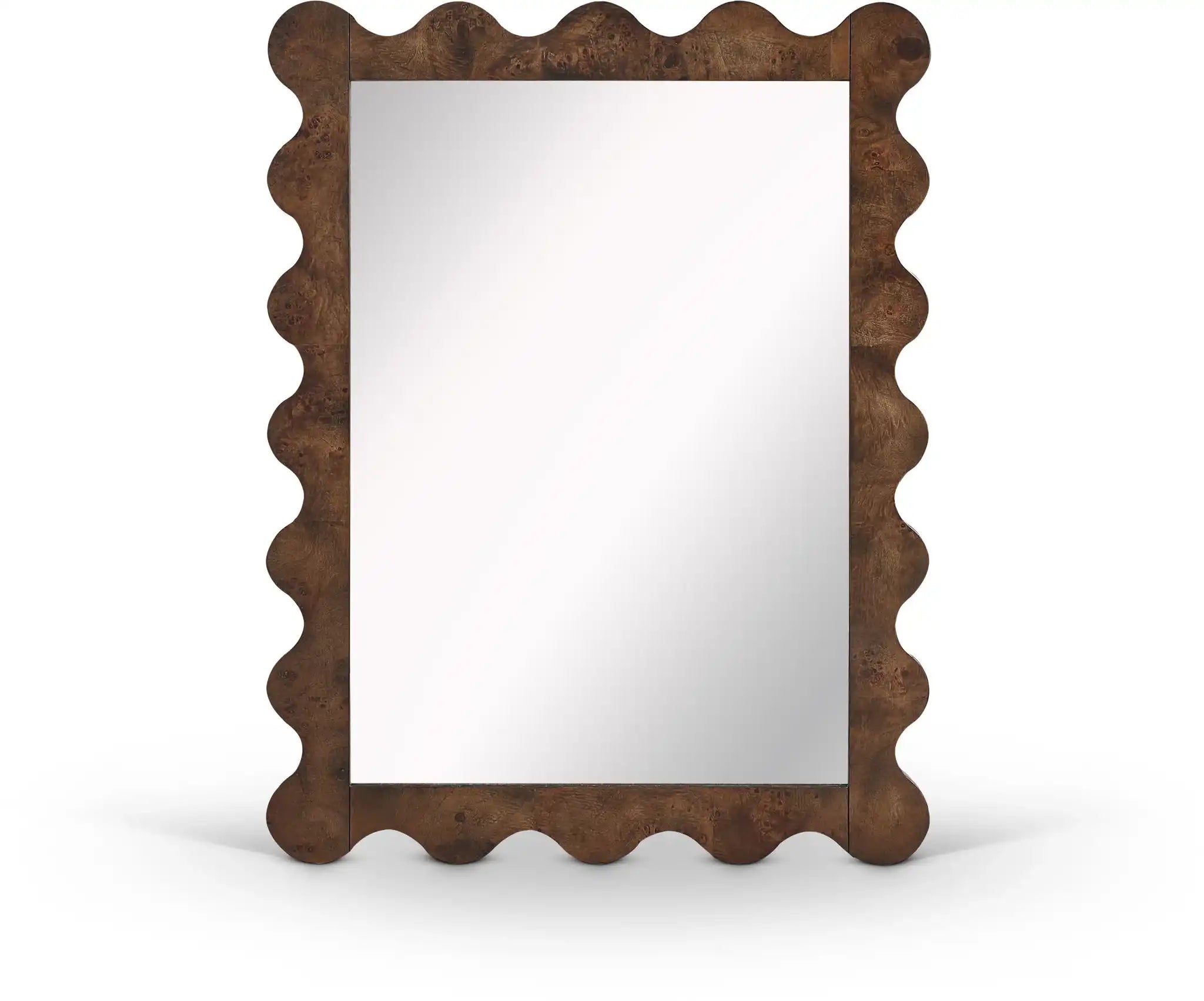 Vassa - Burl Veneer Mirror - Best Buy Furniture