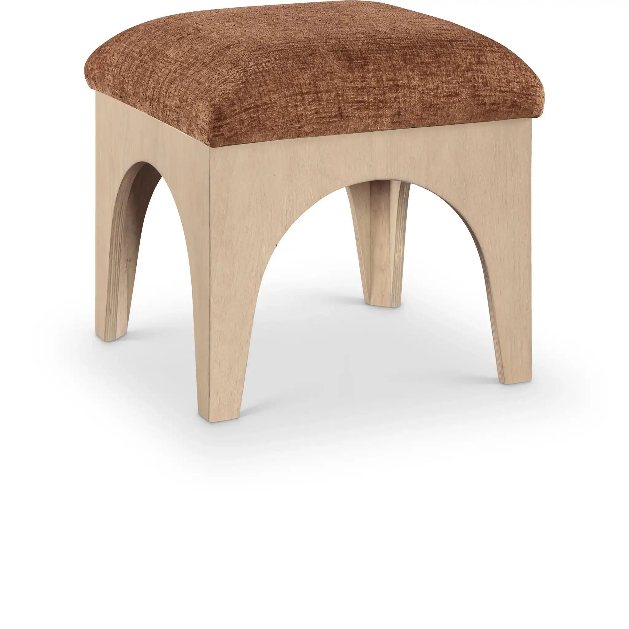 Lawson - Chenille Fabric Ottoman - Natural Base - Best Buy Furniture