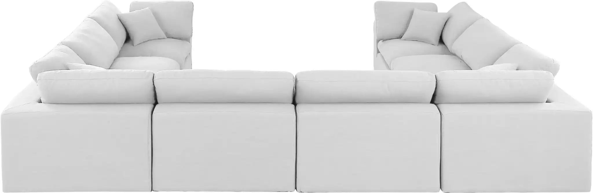 Comfy - 8 Piece Linen Modular Sectional