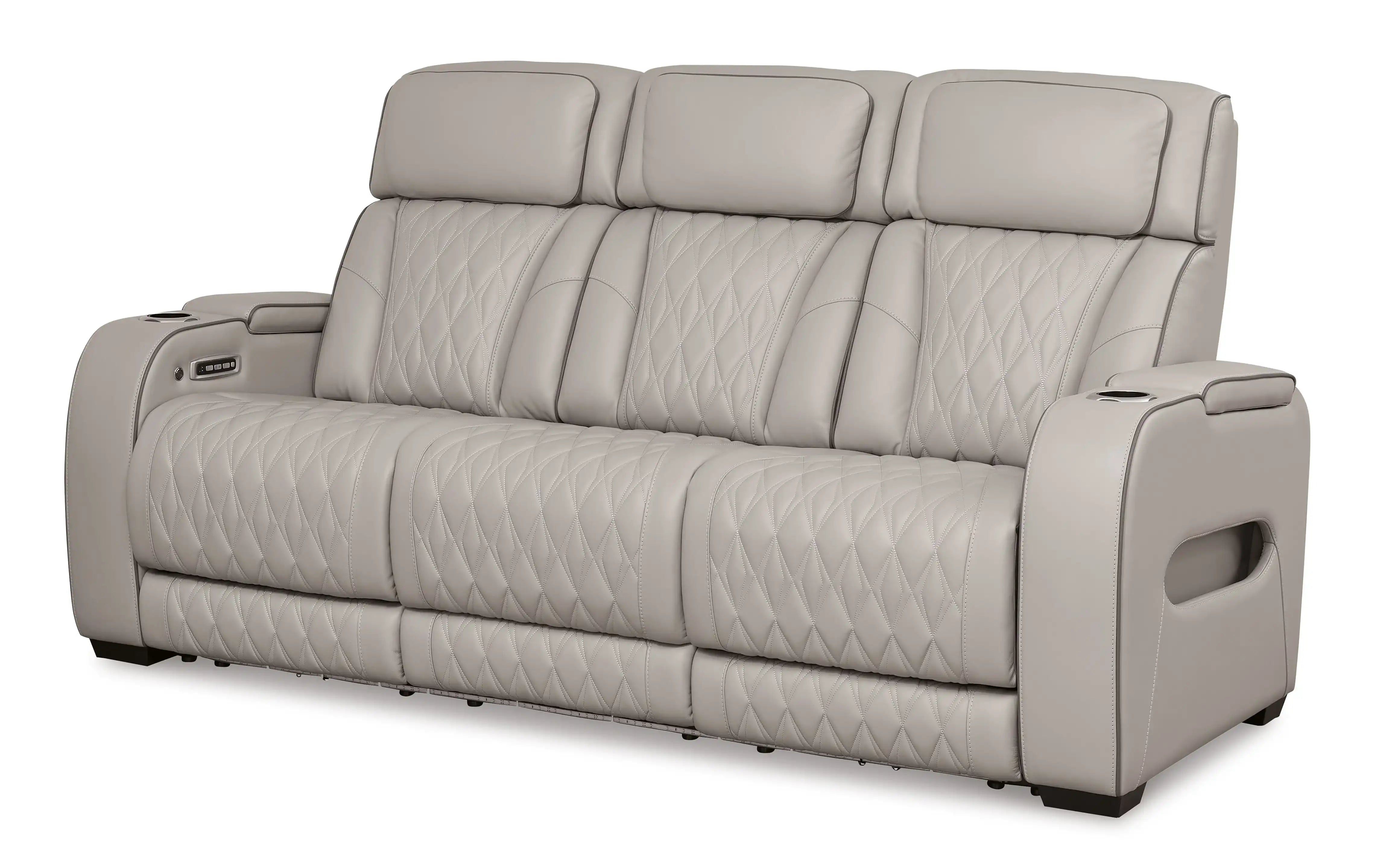 Boyington - Power Reclining Sofa With Adj Headrest - Best Buy Furniture