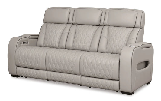 Boyington - Power Reclining Sofa With Adj Headrest - Best Buy Furniture