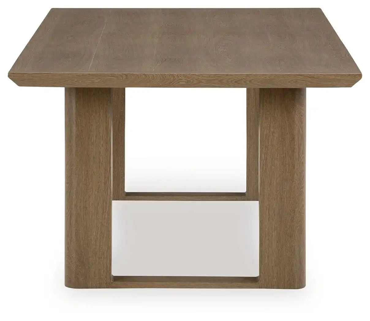 Serene Bay - Rectangular Dining Table With Umbrella Option - Dark Brown - Best Buy Furniture