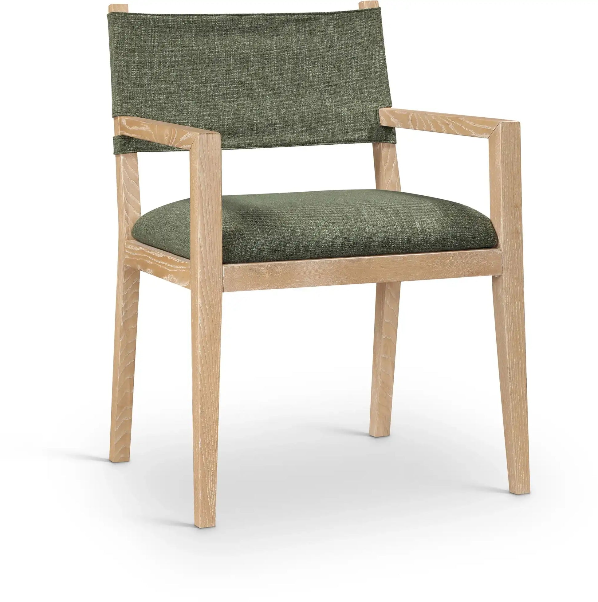 Avon - Linen Textured Performance Fabric Upholstered Dining Arm Chair - Best Buy Furniture