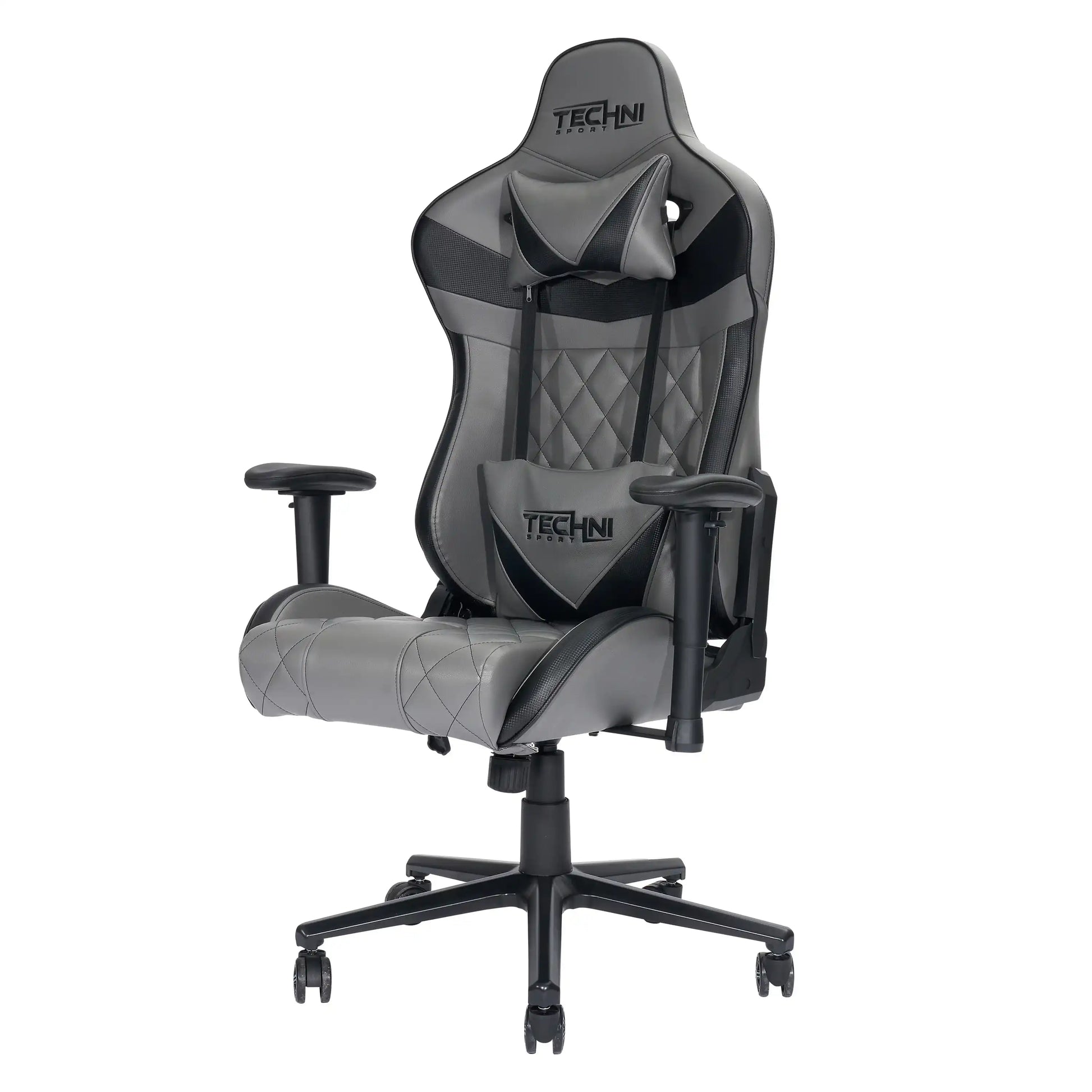 Techni Sport XL Ergonomic Gaming Chair , Grey - Best Buy Furniture
