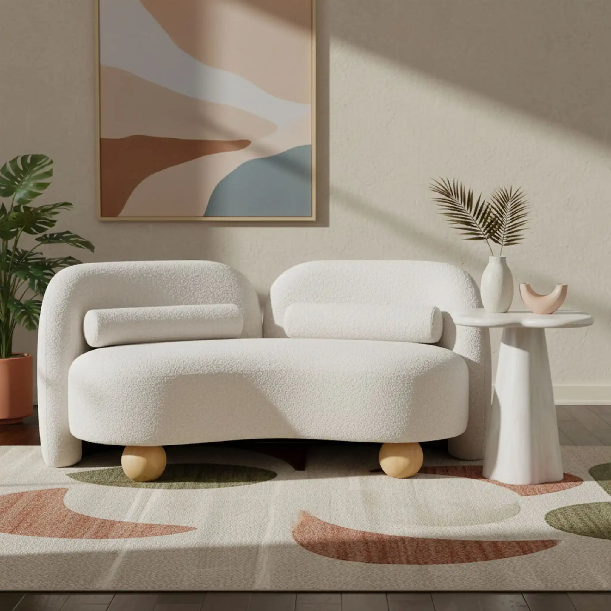 Daphne - Boucle Loveseat
