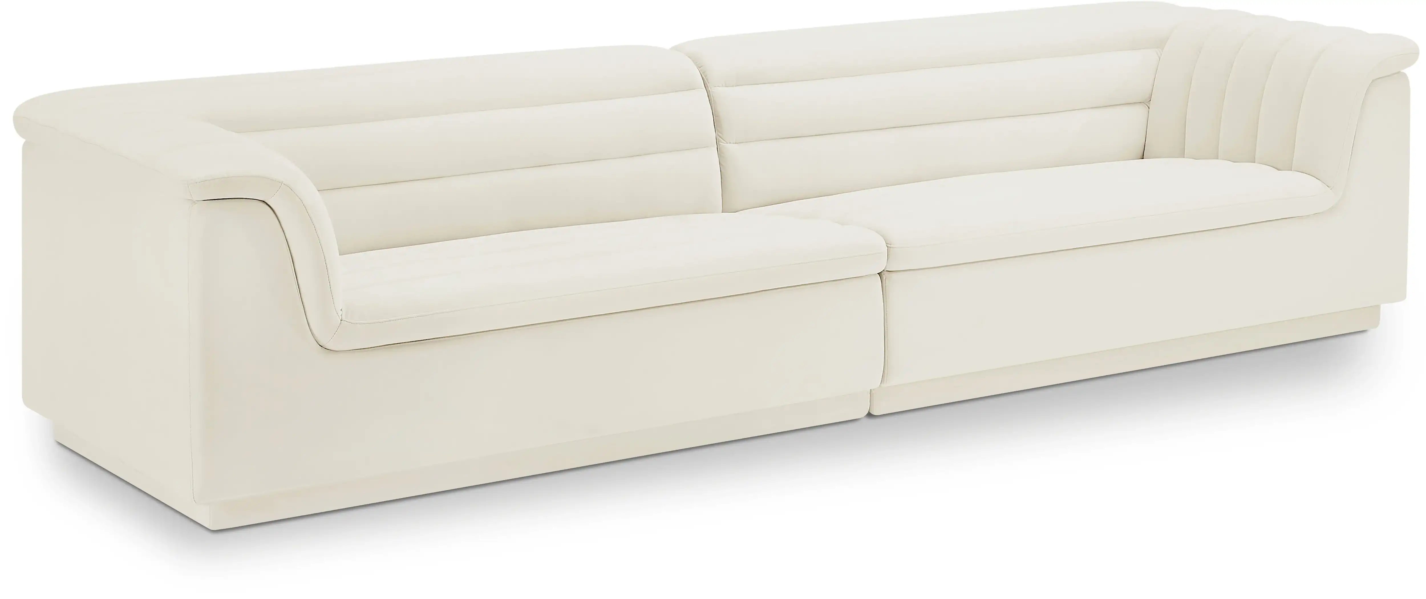 Cascade - Velvet Modular Sofa - Best Buy Furniture