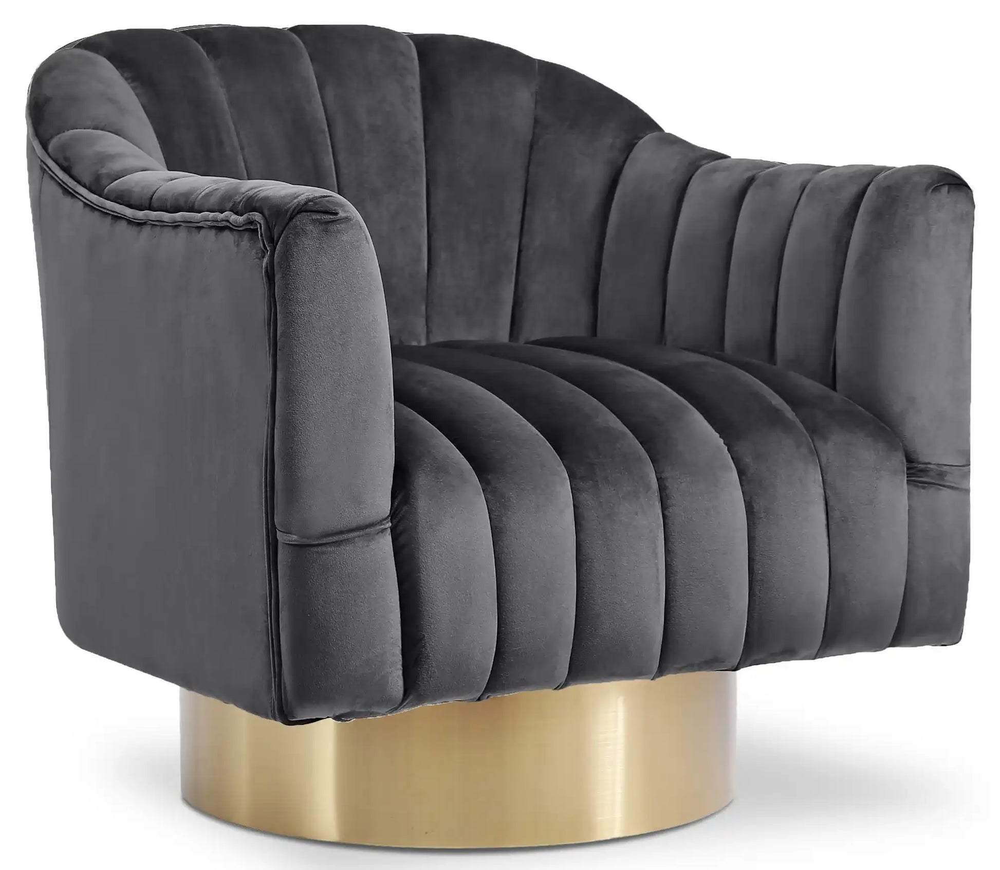 Farrah - Accent Chair with Gold Base - Best Buy Furniture