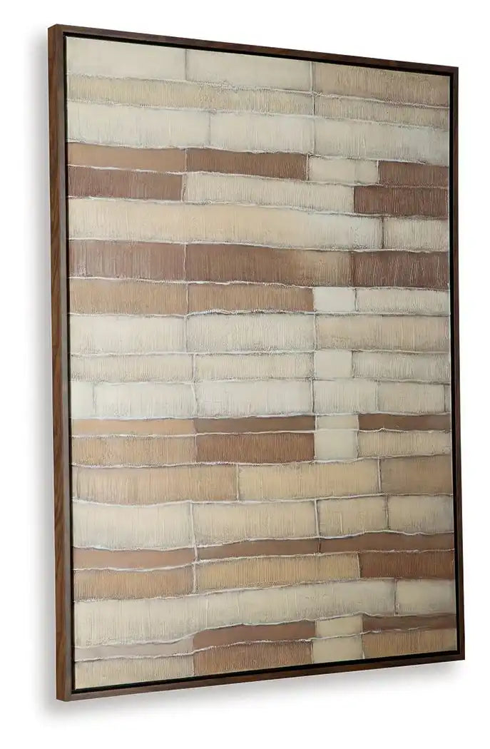 Kalanmore - Wall Art - Brown / Tan / White - Best Buy Furniture