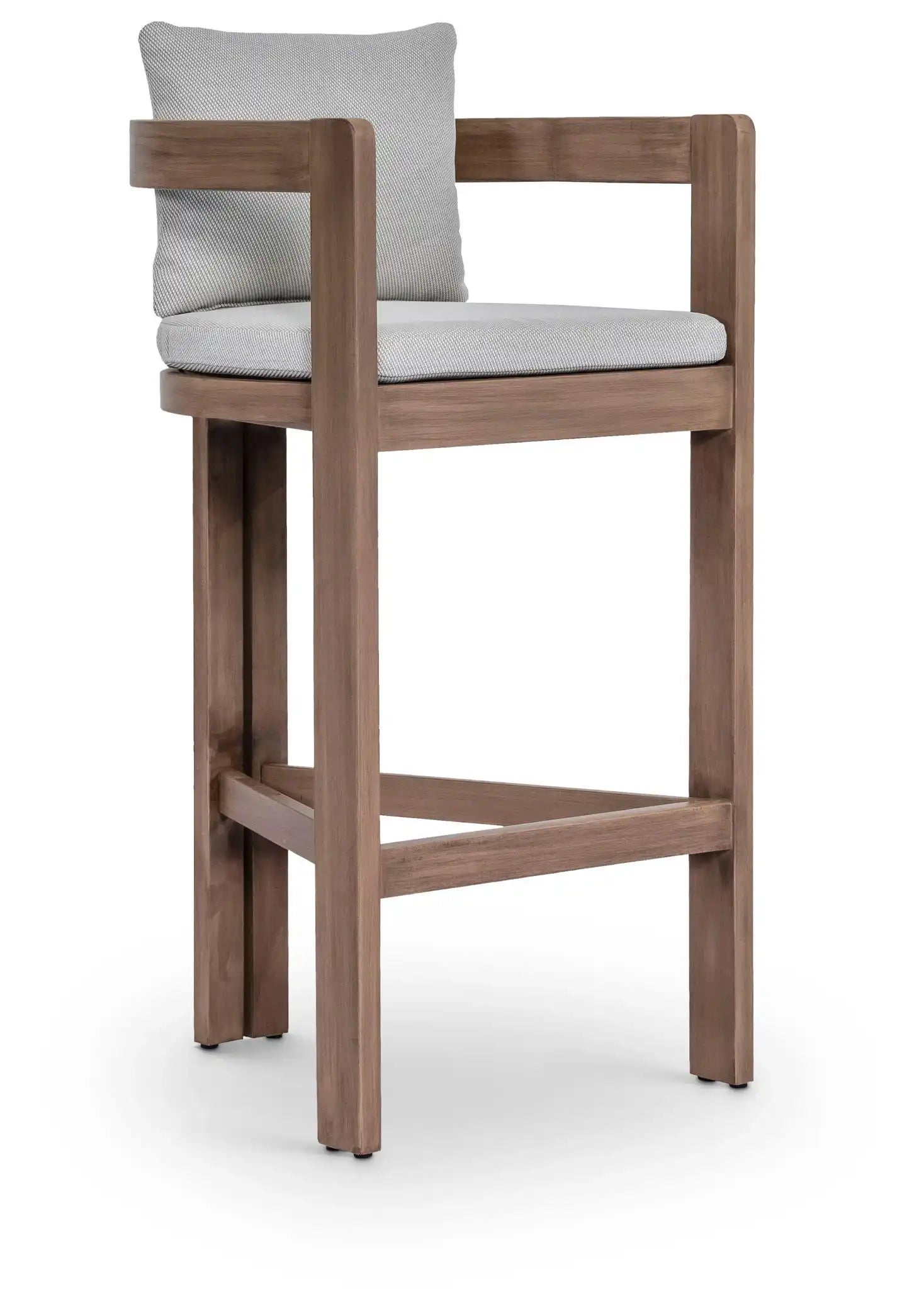 Newport - Water Resistant Fabric Upholstered Outdoor Patio Bar Stool - Best Buy Furniture