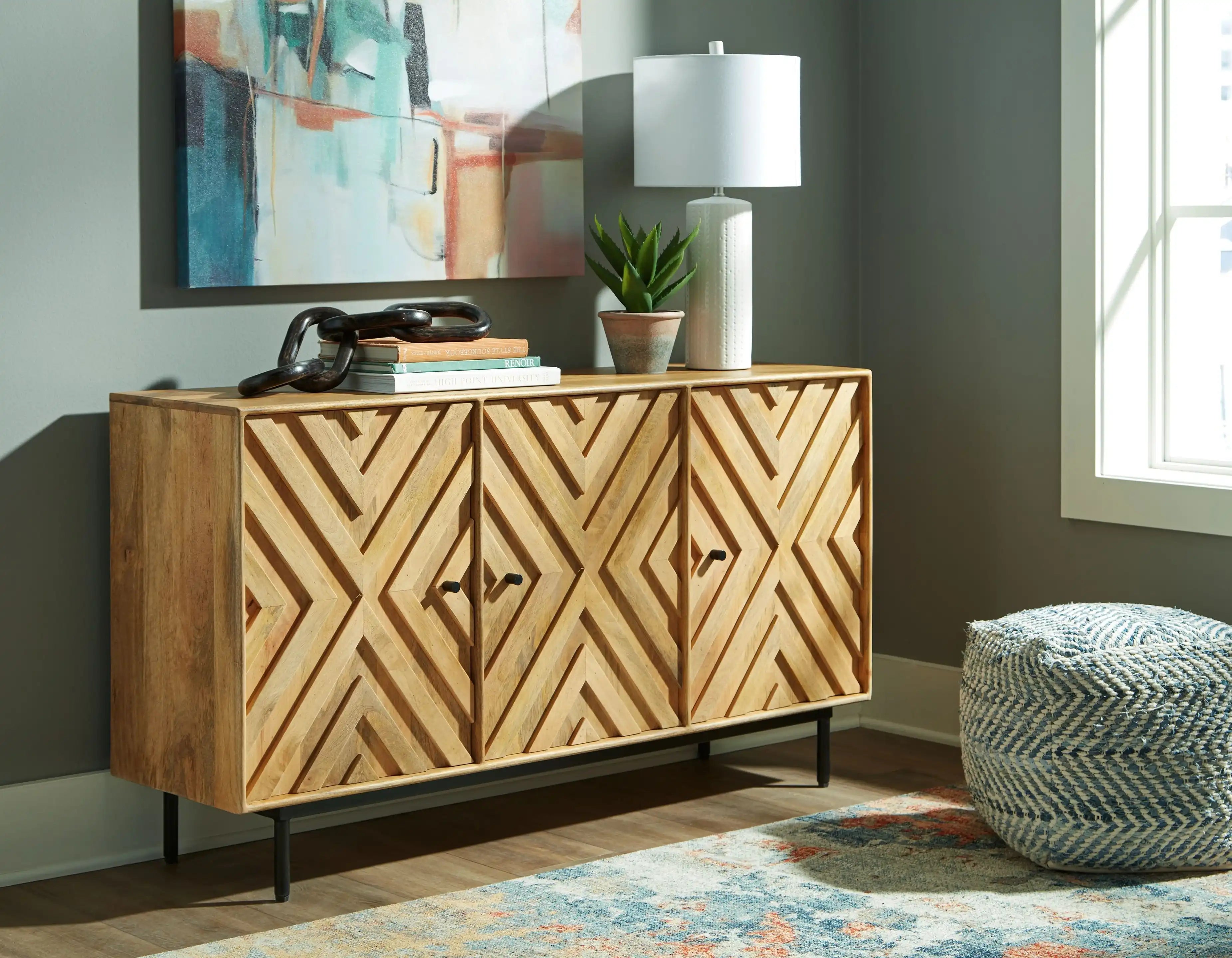 Cadewick - Accent Cabinet - Natural - Best Buy Furniture