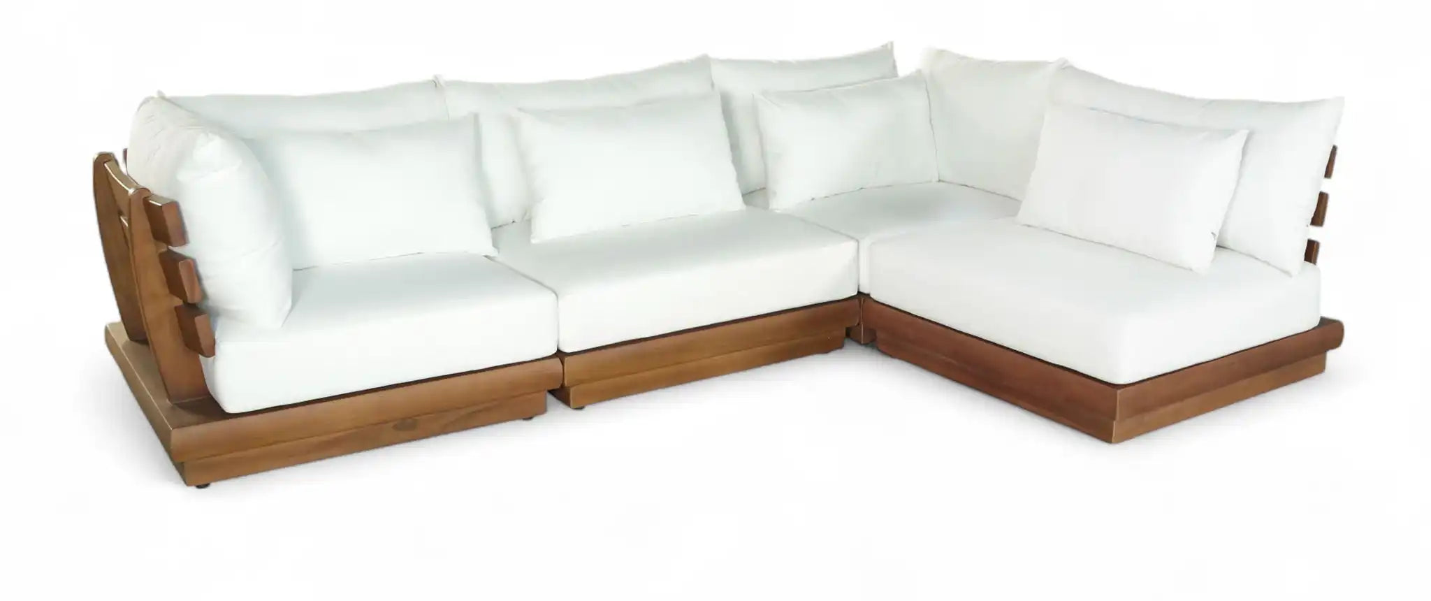 Mirella - 4 Piece Water Resistant Fabric Outdoor Patio Modular Sectional - Best Buy Furniture