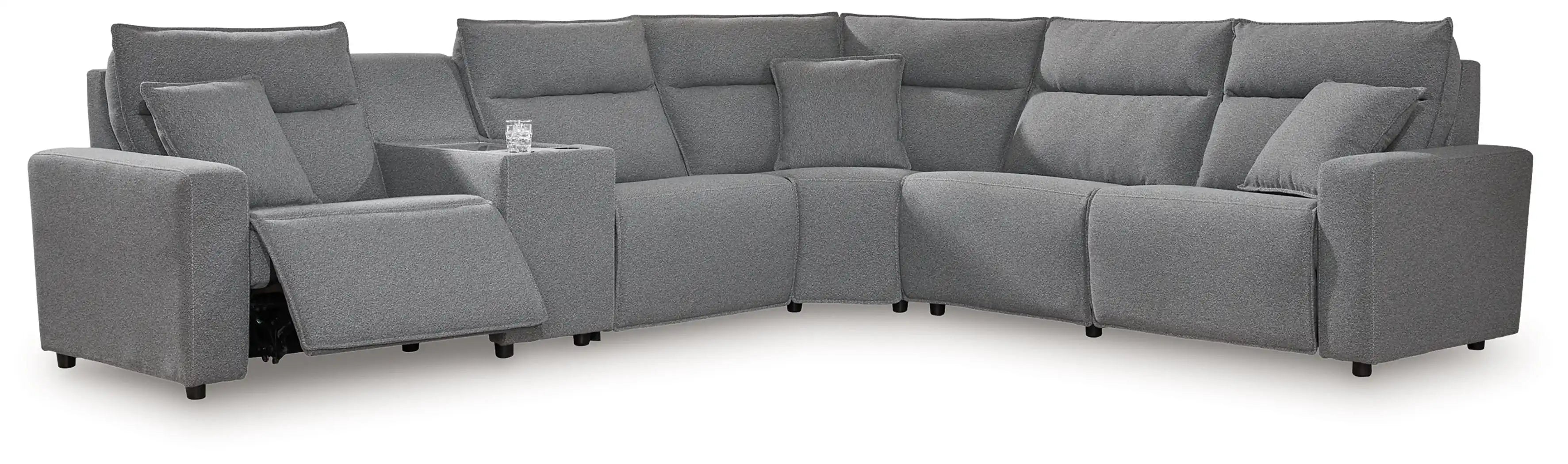 ModMax II - Salt And Pepper - Reclining Sectional - Best Buy Furniture