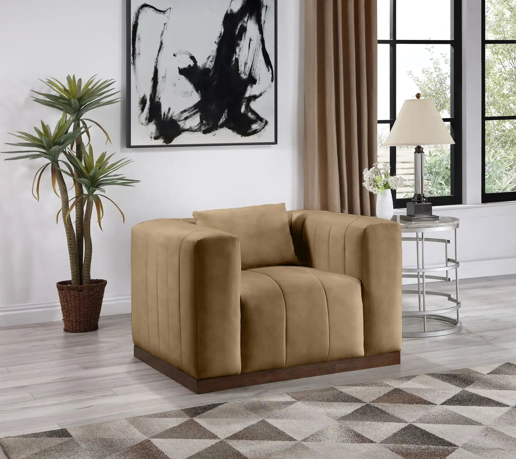 Mallina - Chair - Tan