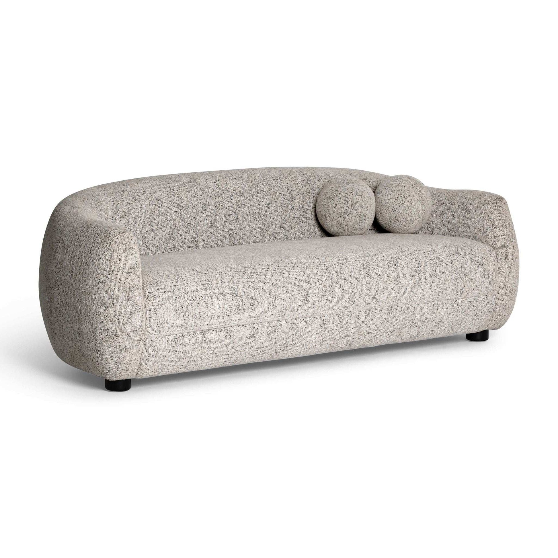 Judy - Woven Fabric Sofa - Black / White - Best Buy Furniture