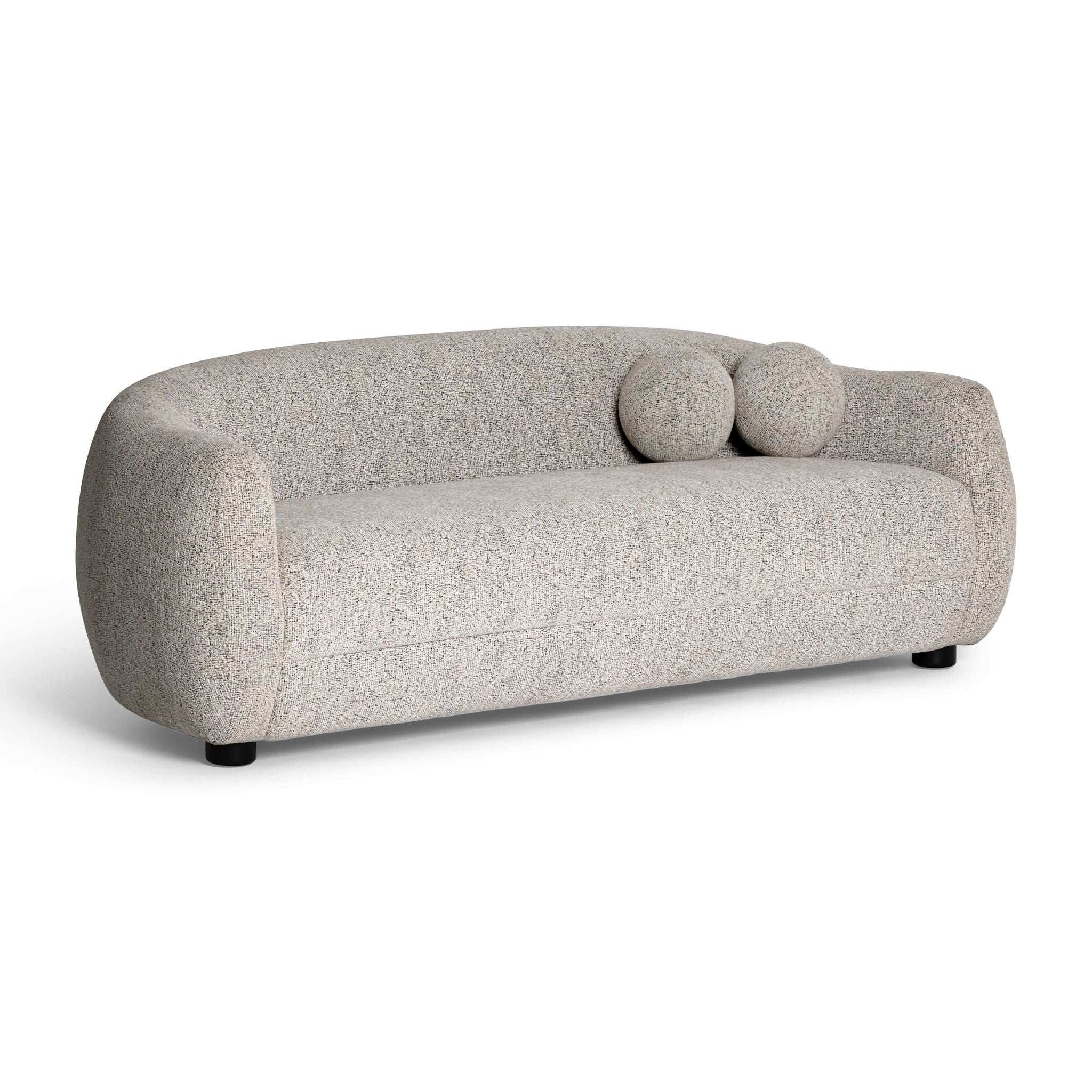 Judy - Woven Fabric Sofa - Black / White - Best Buy Furniture
