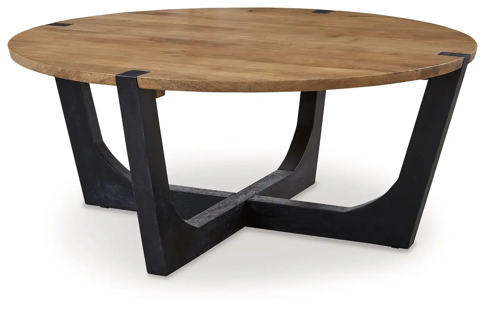 Hanneforth - Round Cocktail Table - Brown - Best Buy Furniture
