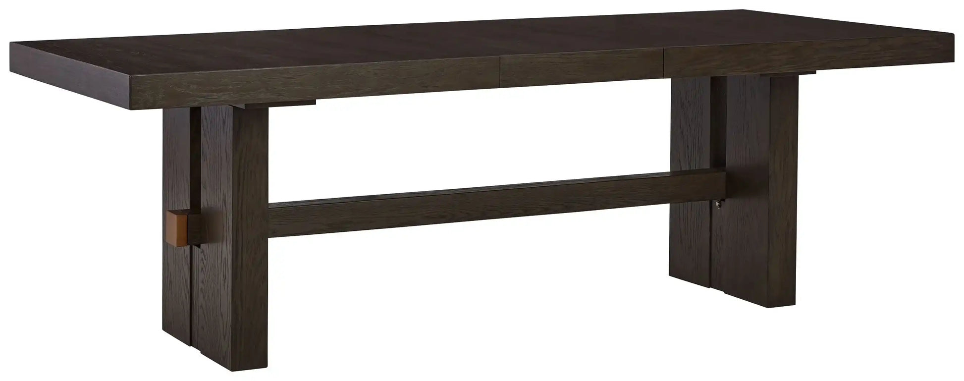Burkhaus - Rectangular Dining Room Extension Table - Dark Brown - Best Buy Furniture