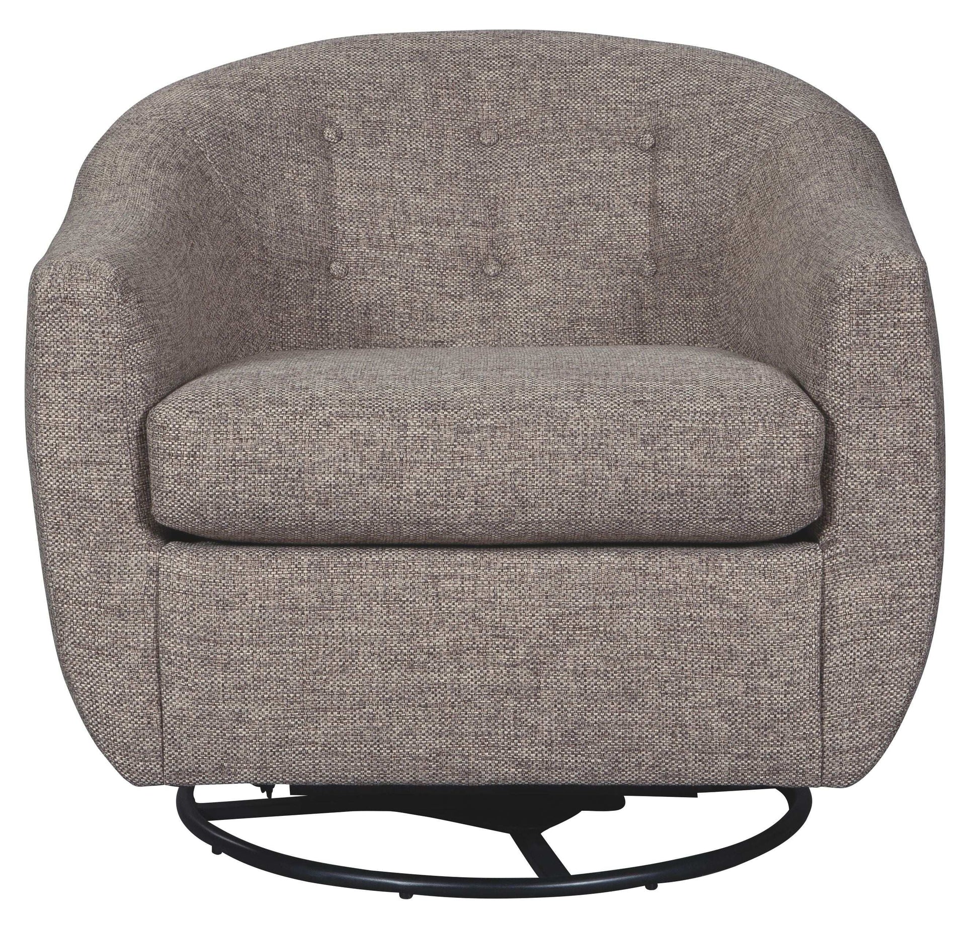 Upshur - Swivel Glider Accent Chair - Taupe - Best Buy Furniture