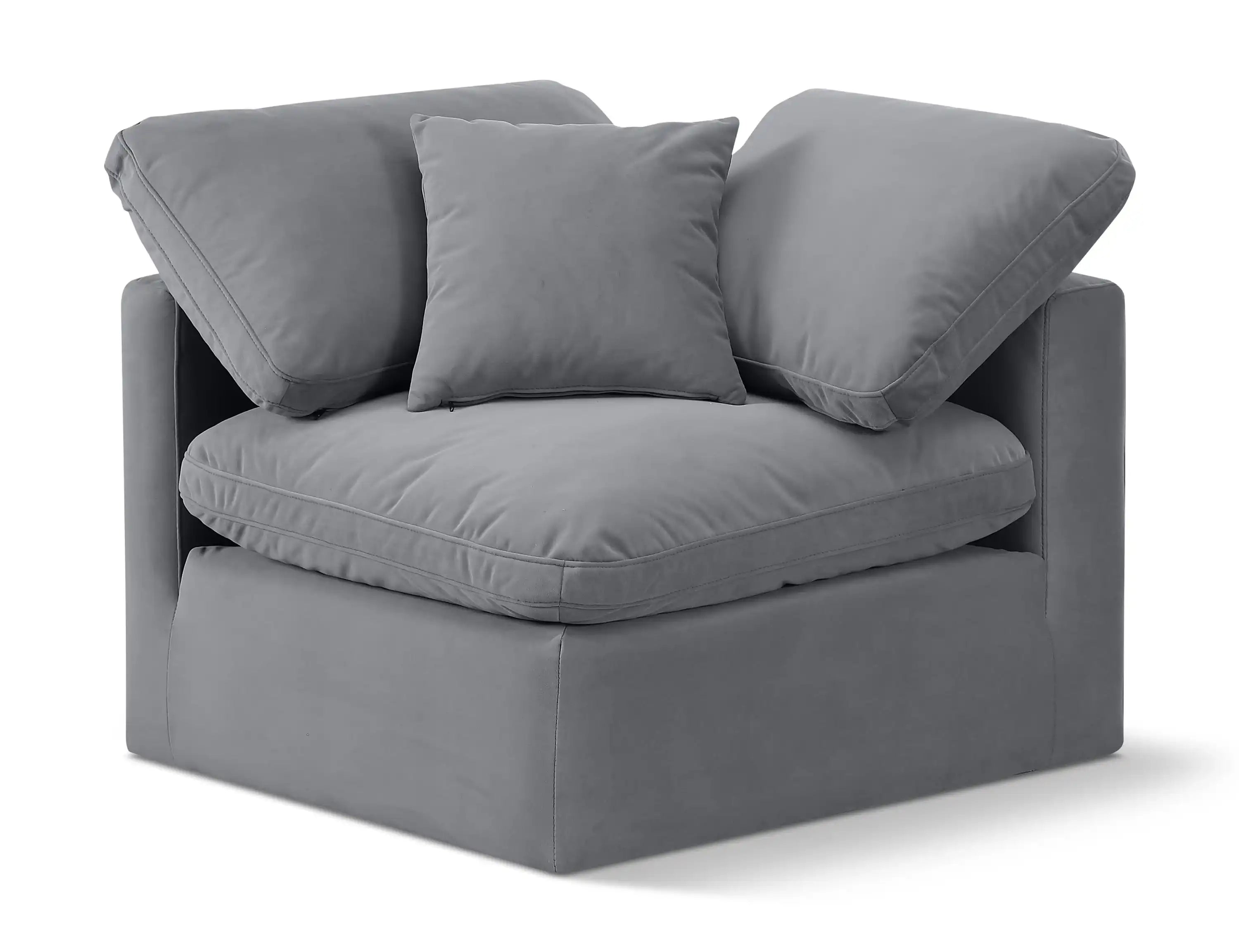 Indulge - Velvet Corner Chair - Best Buy Furniture