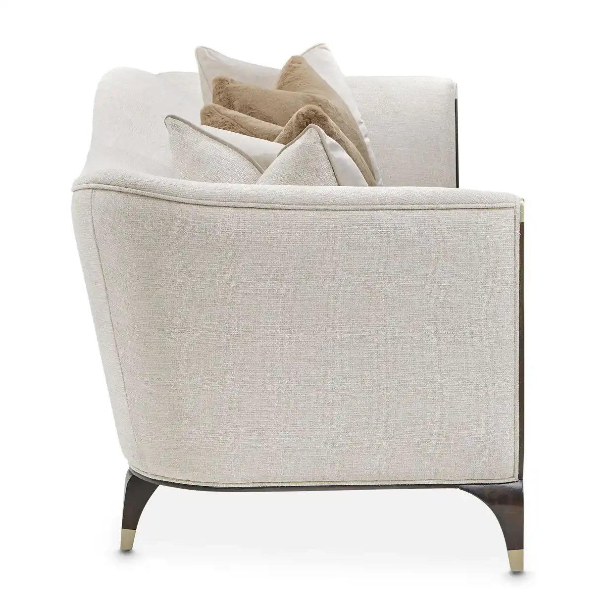 Paris Chic - Sofa - Cremini / Espresso - Best Buy Furniture