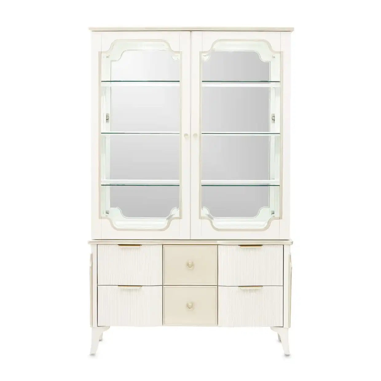 La Marisia - Display Cabinet - Creamy Pearl - Best Buy Furniture