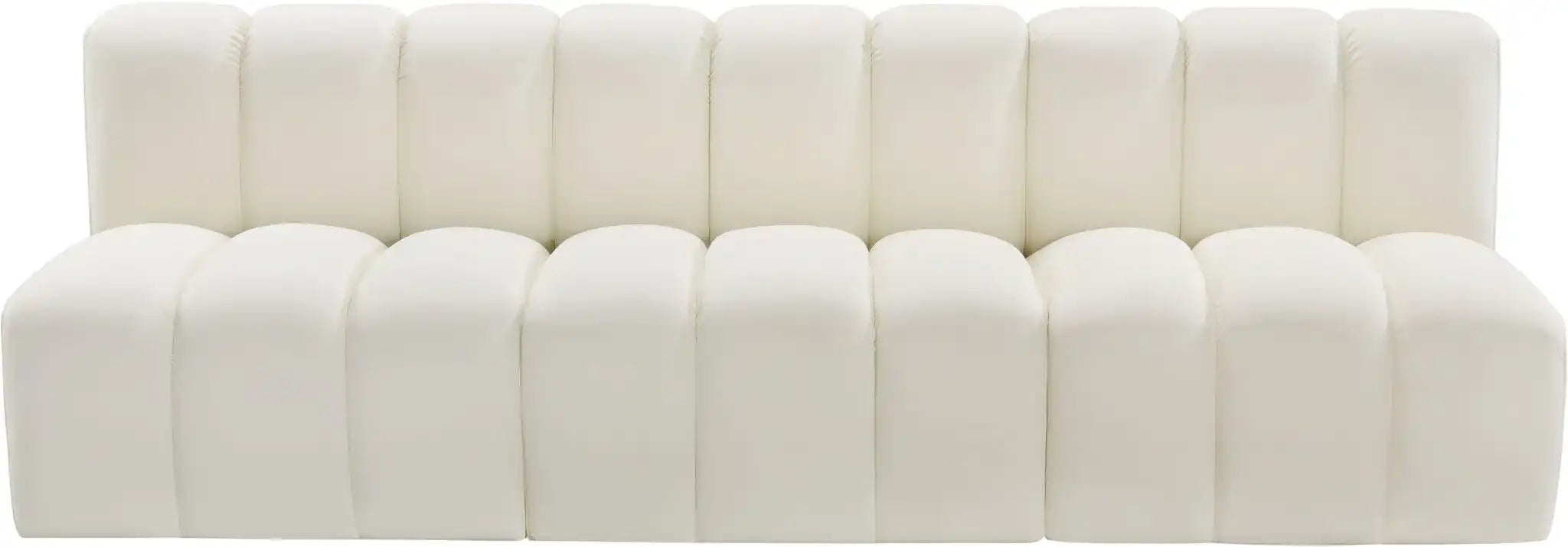 Arc - Faux Leather 3 Seats Modular Sofa