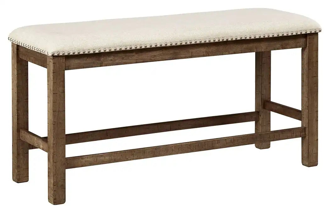 Moriville - Double UPH Bench - Beige - Best Buy Furniture