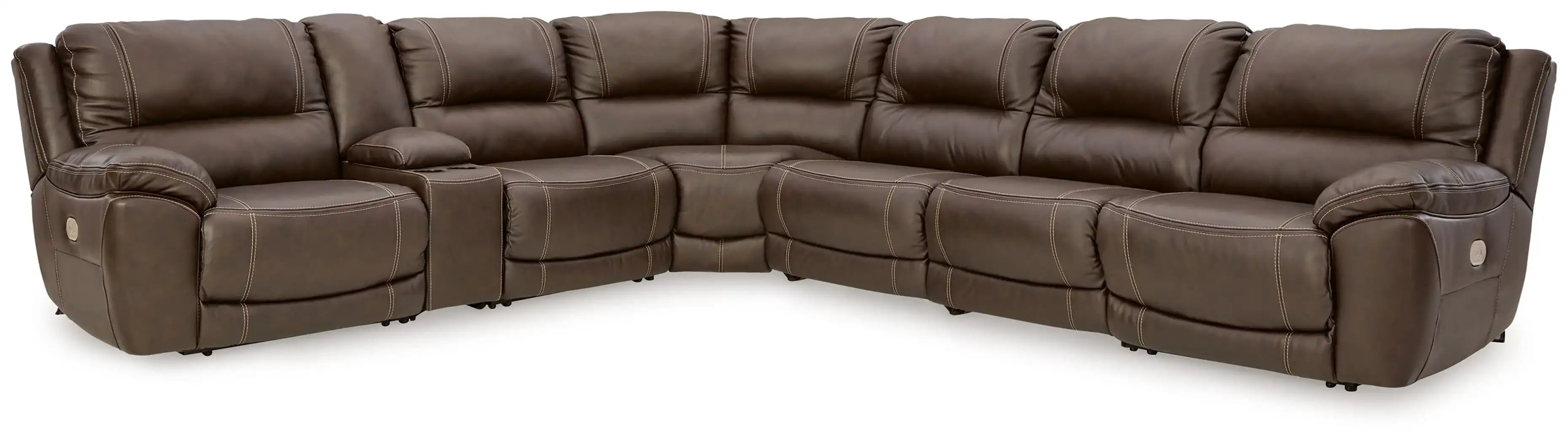 Dunleith - Power Reclining Sectional - Best Buy Furniture
