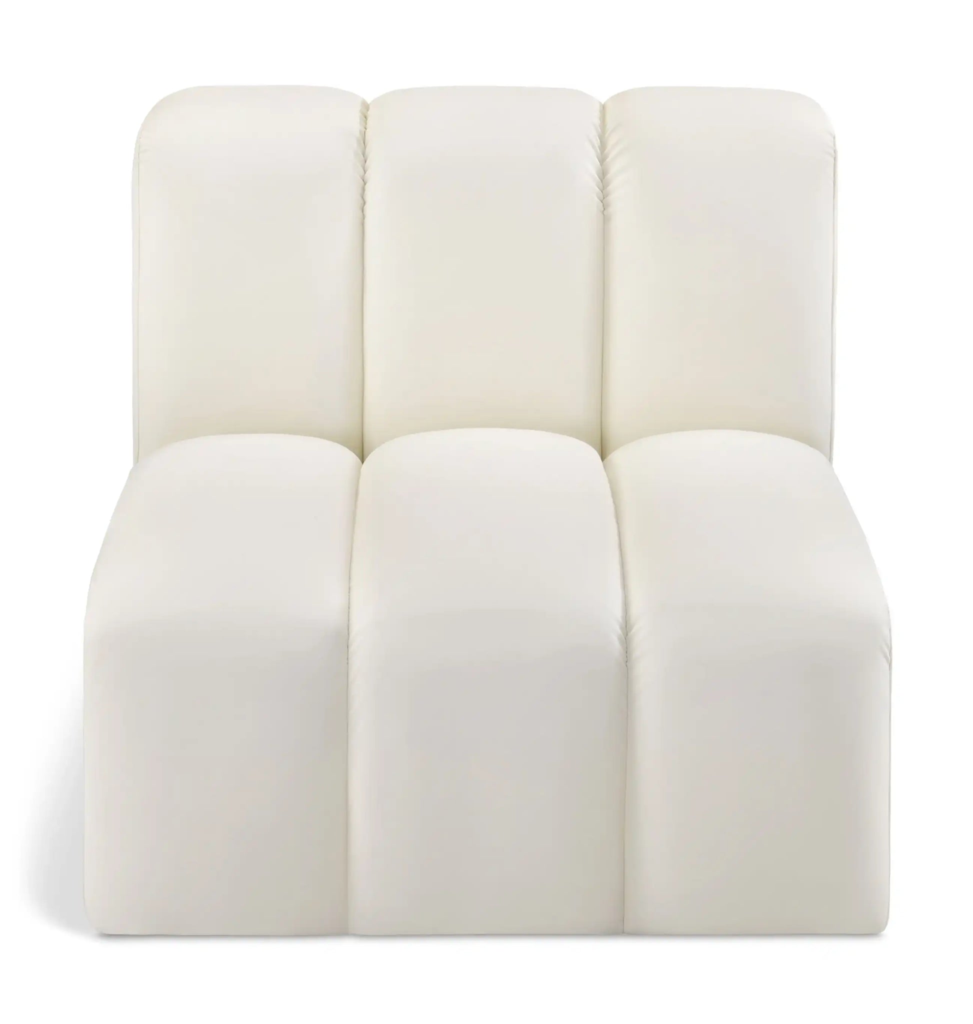 Arc - Faux Leather Straight Chair - Best Buy Furniture
