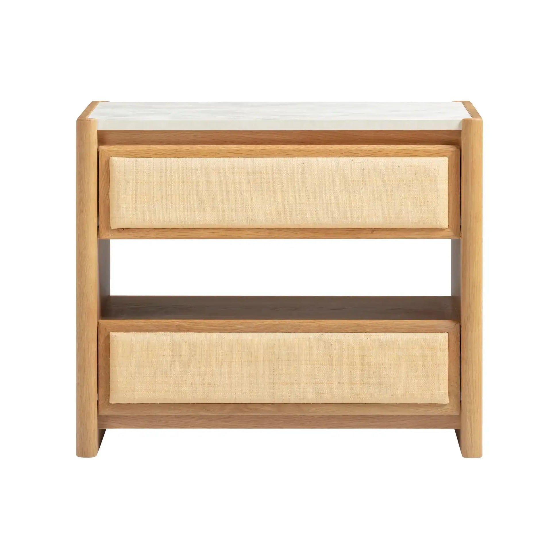 Paige - 2-Drawer Nightstand - Natural Oak - Best Buy Furniture