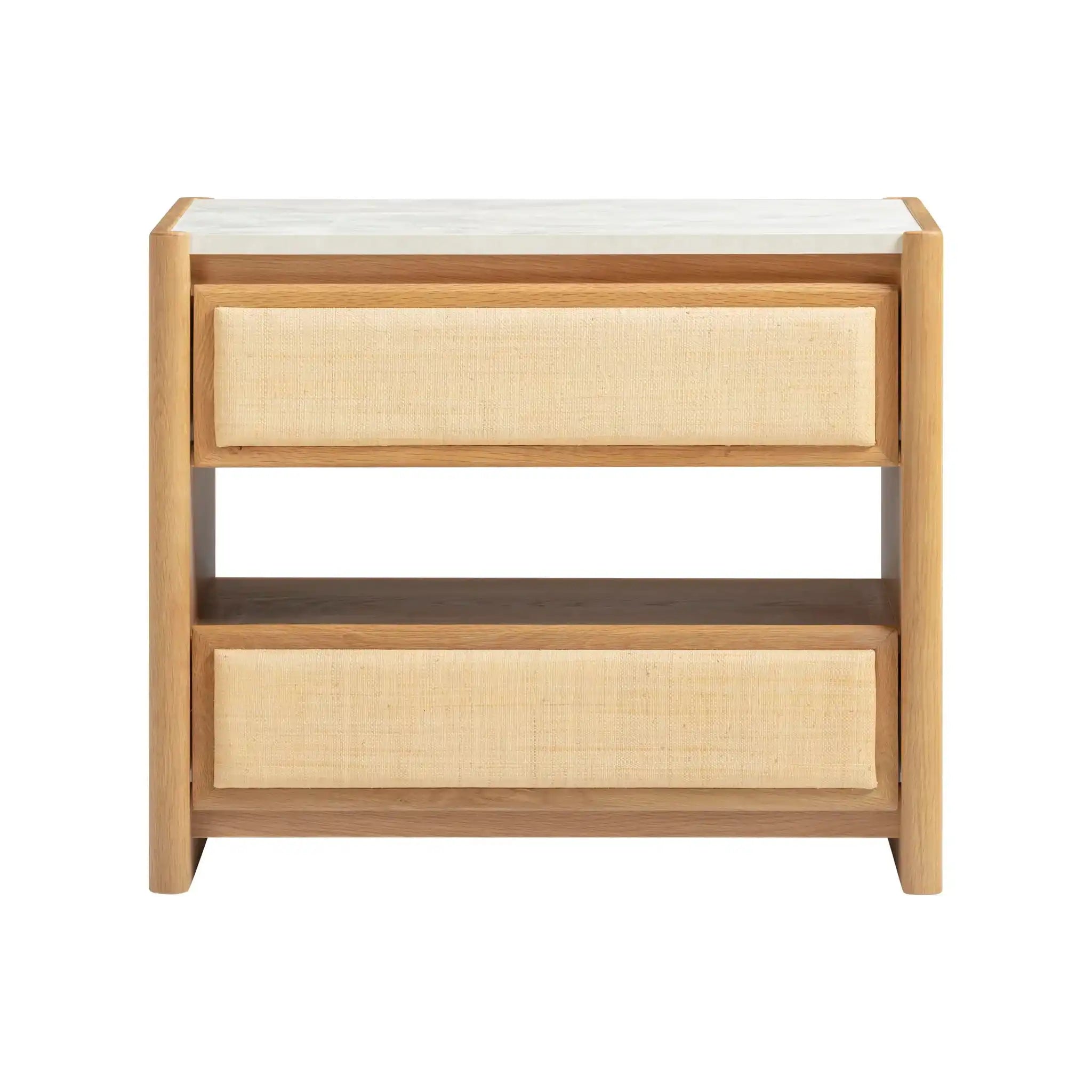 Paige - 2-Drawer Nightstand - Natural Oak - Best Buy Furniture
