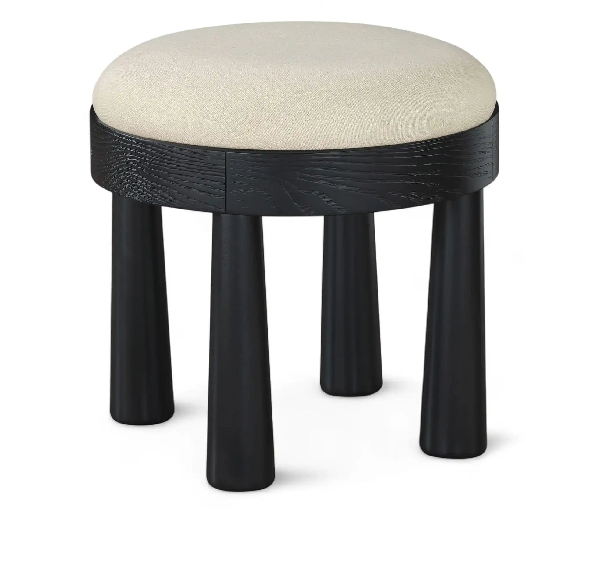 Larea - Upholstered Ottoman - Cream - Best Buy Furniture