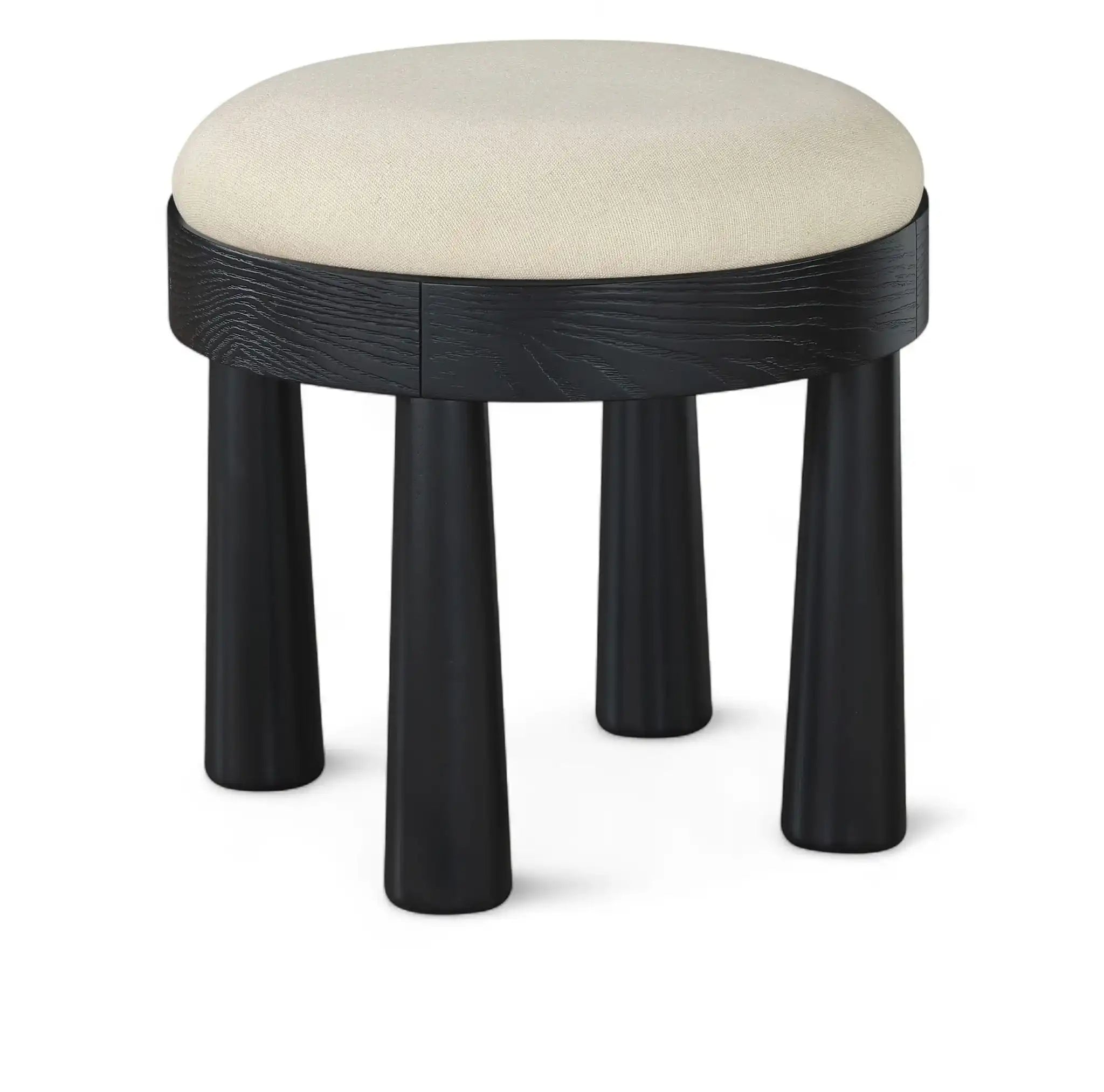 Larea - Upholstered Ottoman - Cream - Best Buy Furniture