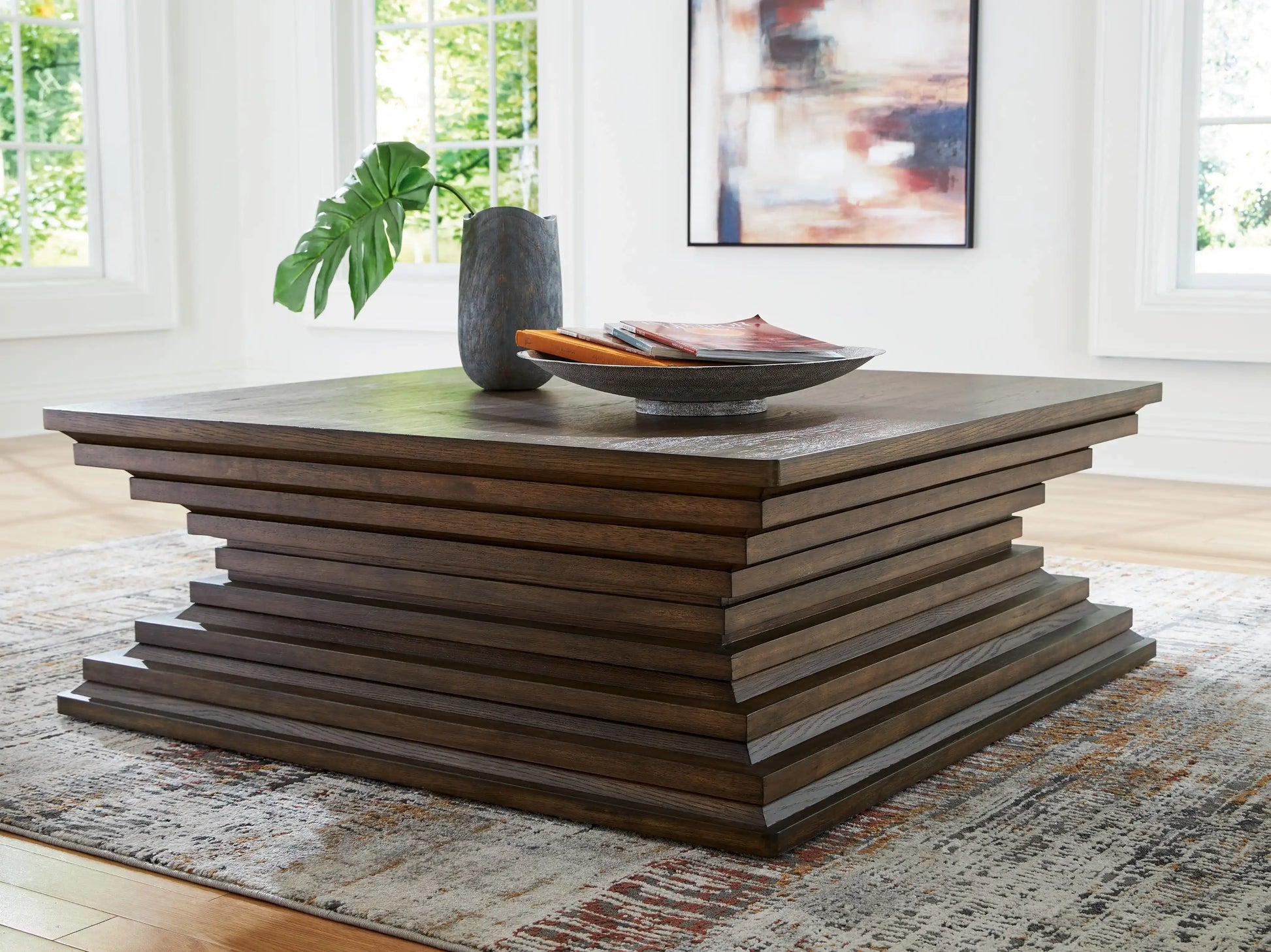 Hannodream - Square Cocktail Table - Warm Brown - Best Buy Furniture