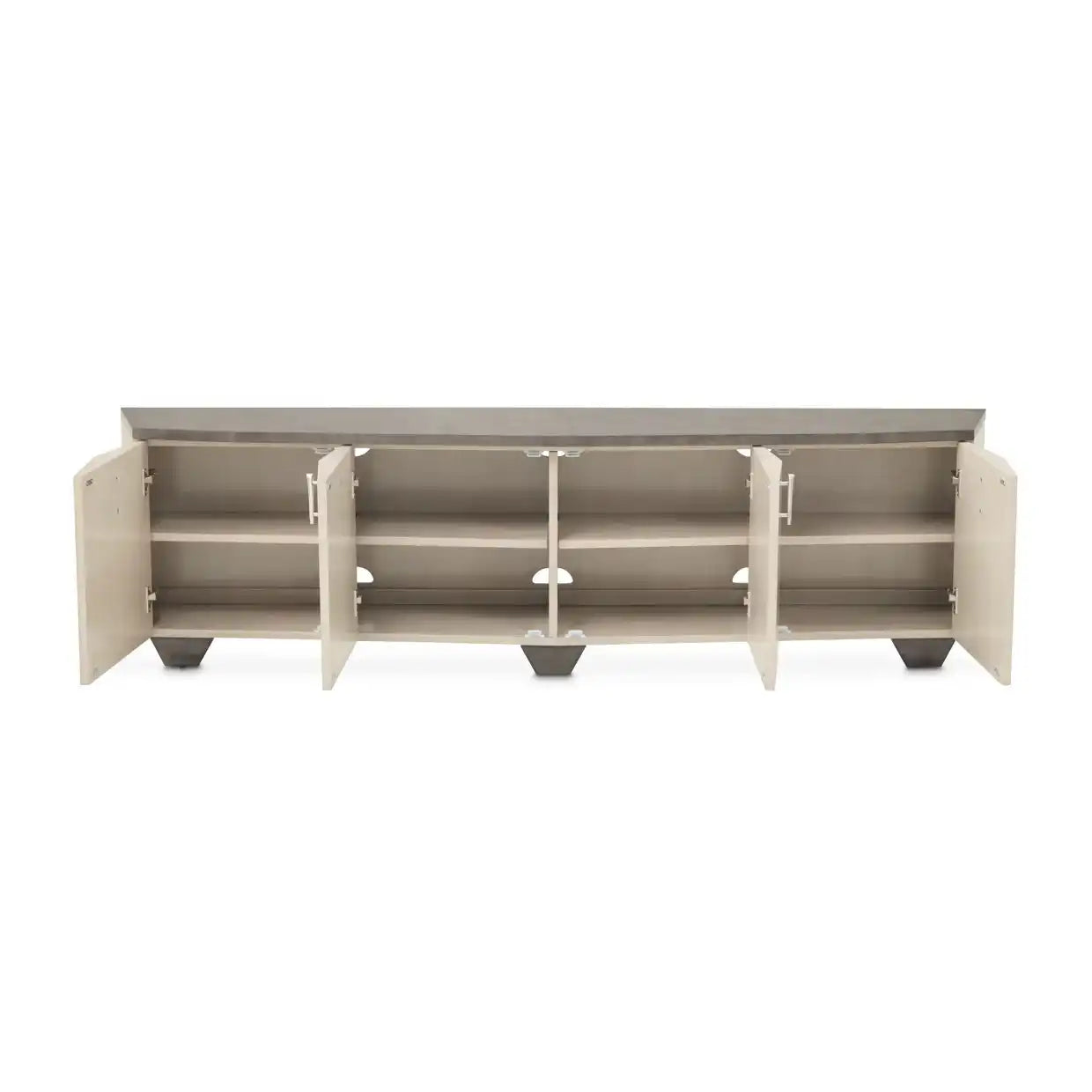 Fantosini - Media Cabinet - Silver Mist - Best Buy Furniture