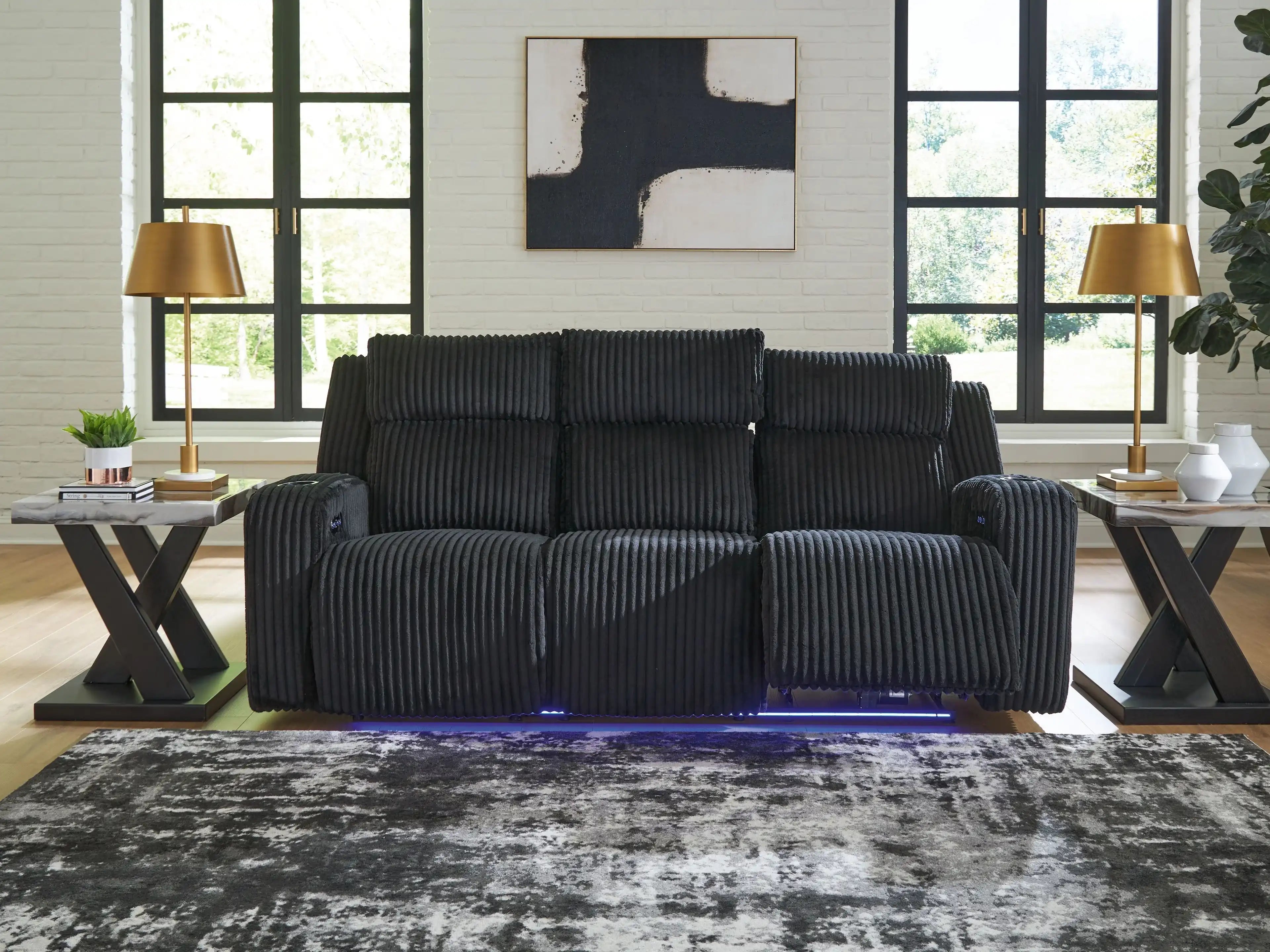 Forest Lake - Power Reclining Sofa With Adj Headrest - Best Buy Furniture