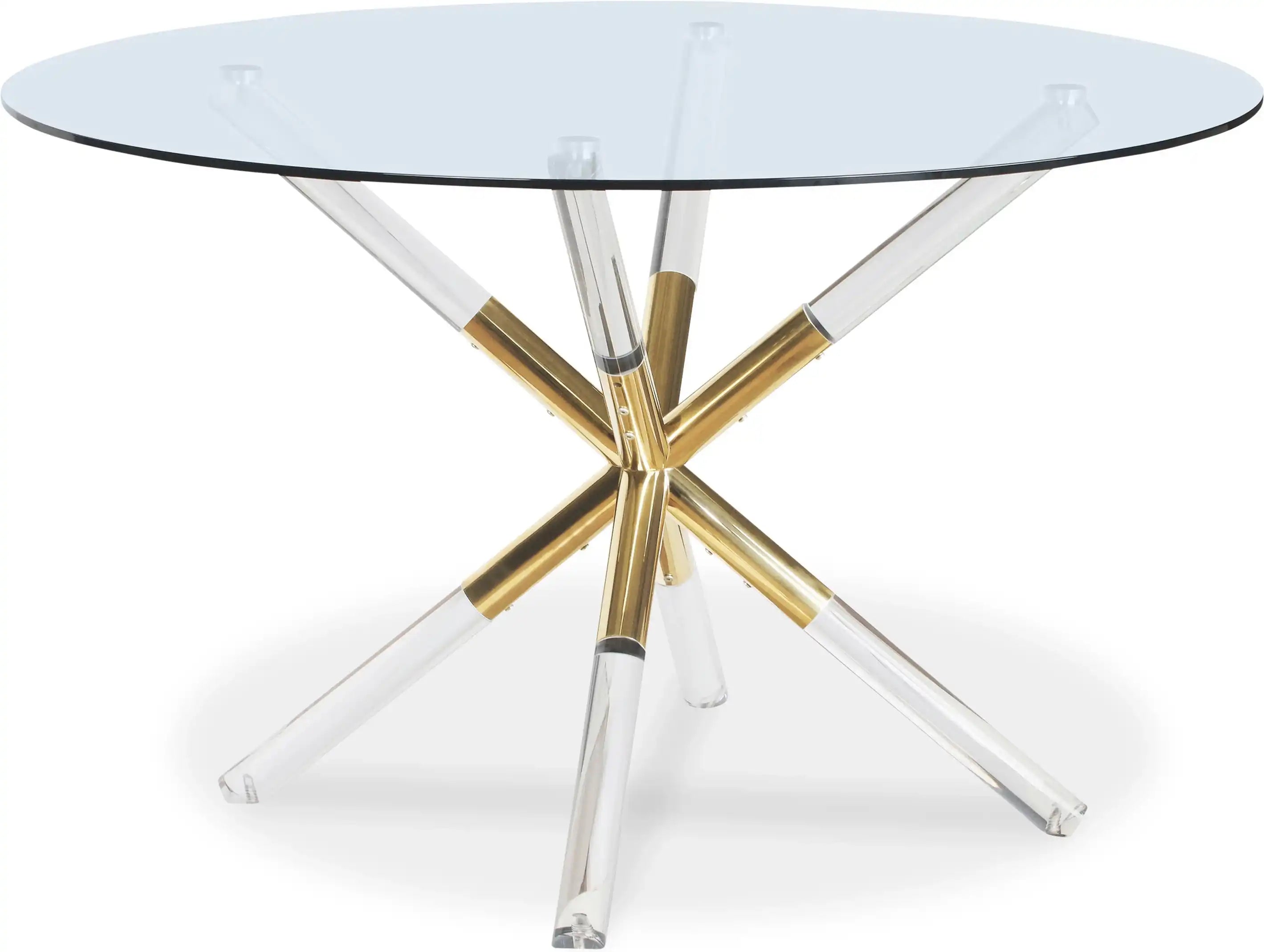 Mercury - Glass Dining Table - Pearl Silver - Best Buy Furniture