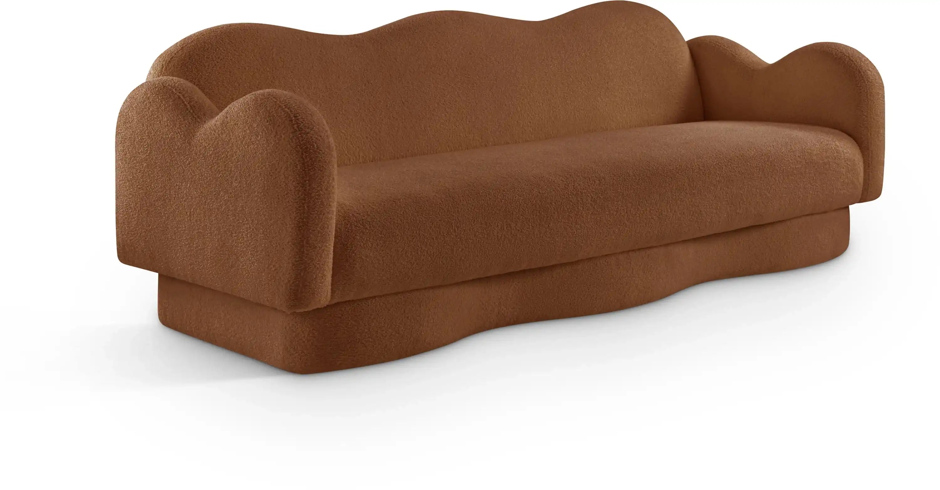 Bloom - Teddy Fabric Sofa - Saddle - Best Buy Furniture