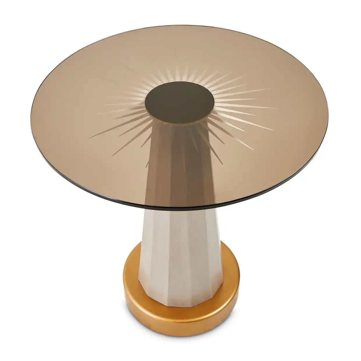 St. Charles - Chairside Table - Dove Gray - Best Buy Furniture