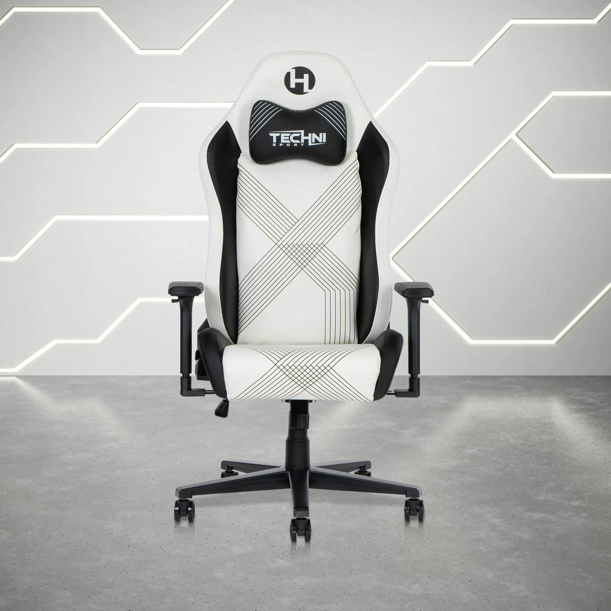 Techni Sport RTA-TS68C-WHT Comfort Edge White Gaming Chair - Best Buy Furniture