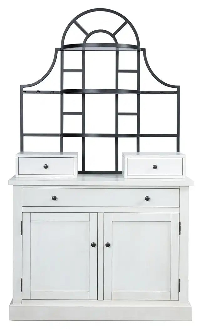 Greddinton - Baker's Rack - White - Best Buy Furniture