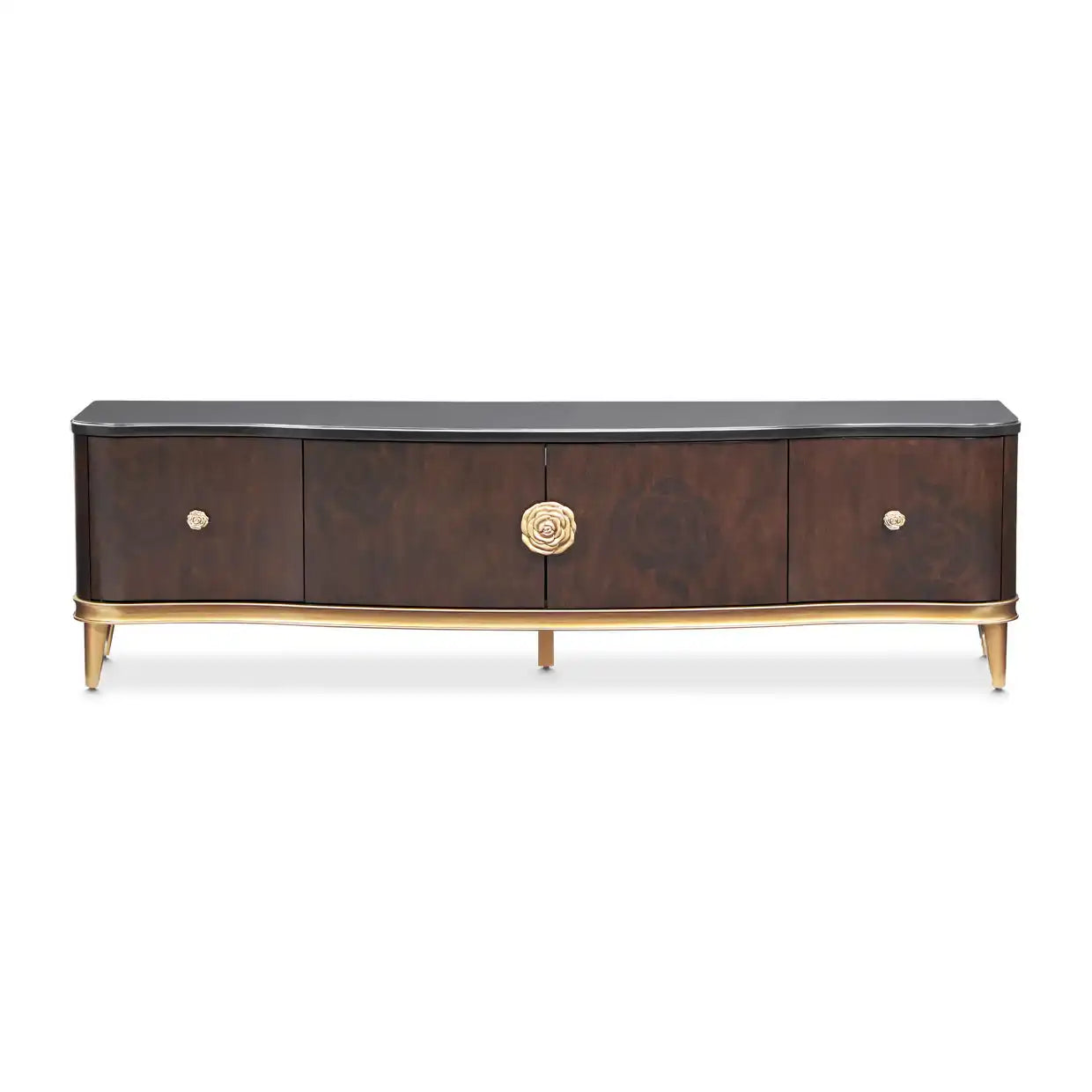 Camellia Field - Media Cabinet - Dark Brown - Best Buy Furniture