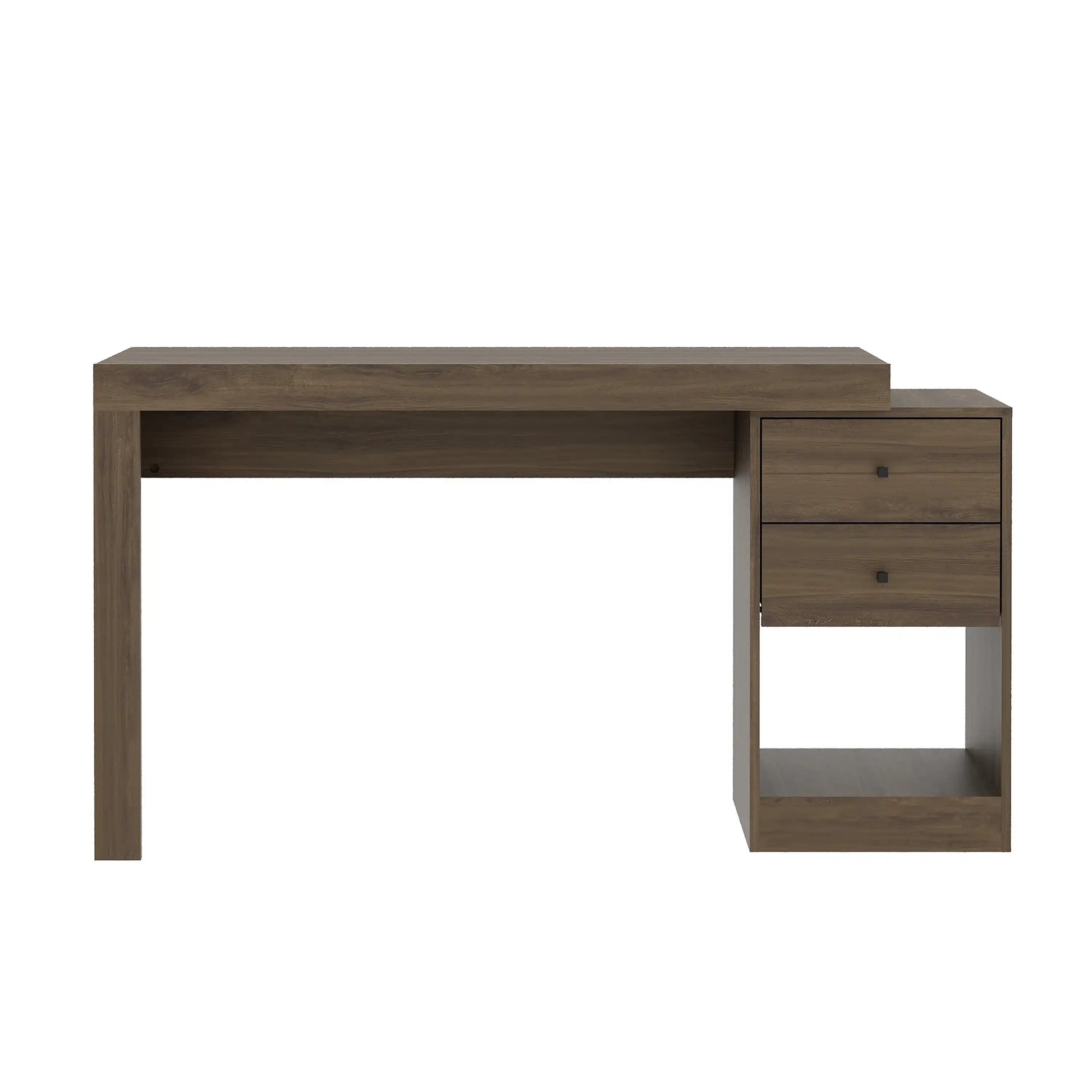 Techni Mobili Expandable Home Office Desk, Walnut - Best Buy Furniture