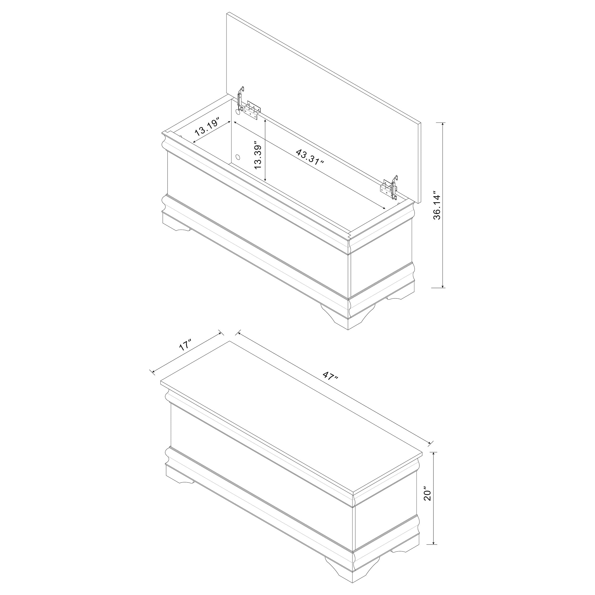 Pablo Cedar Chest Warm Brown-CoasterEssence