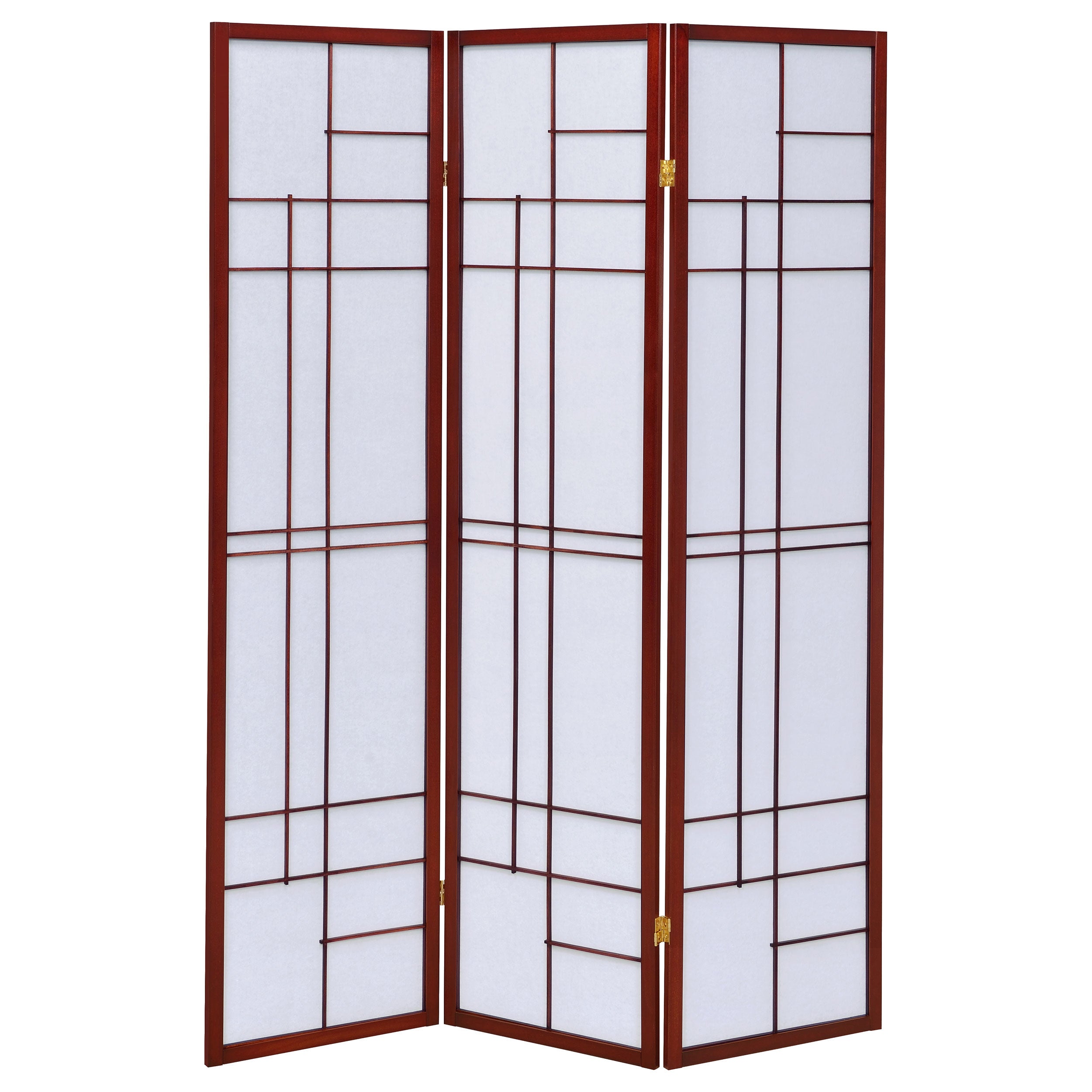 Katerina 3-Panel Room Divider Folding Shoji Screen Cherry-CoasterEveryday