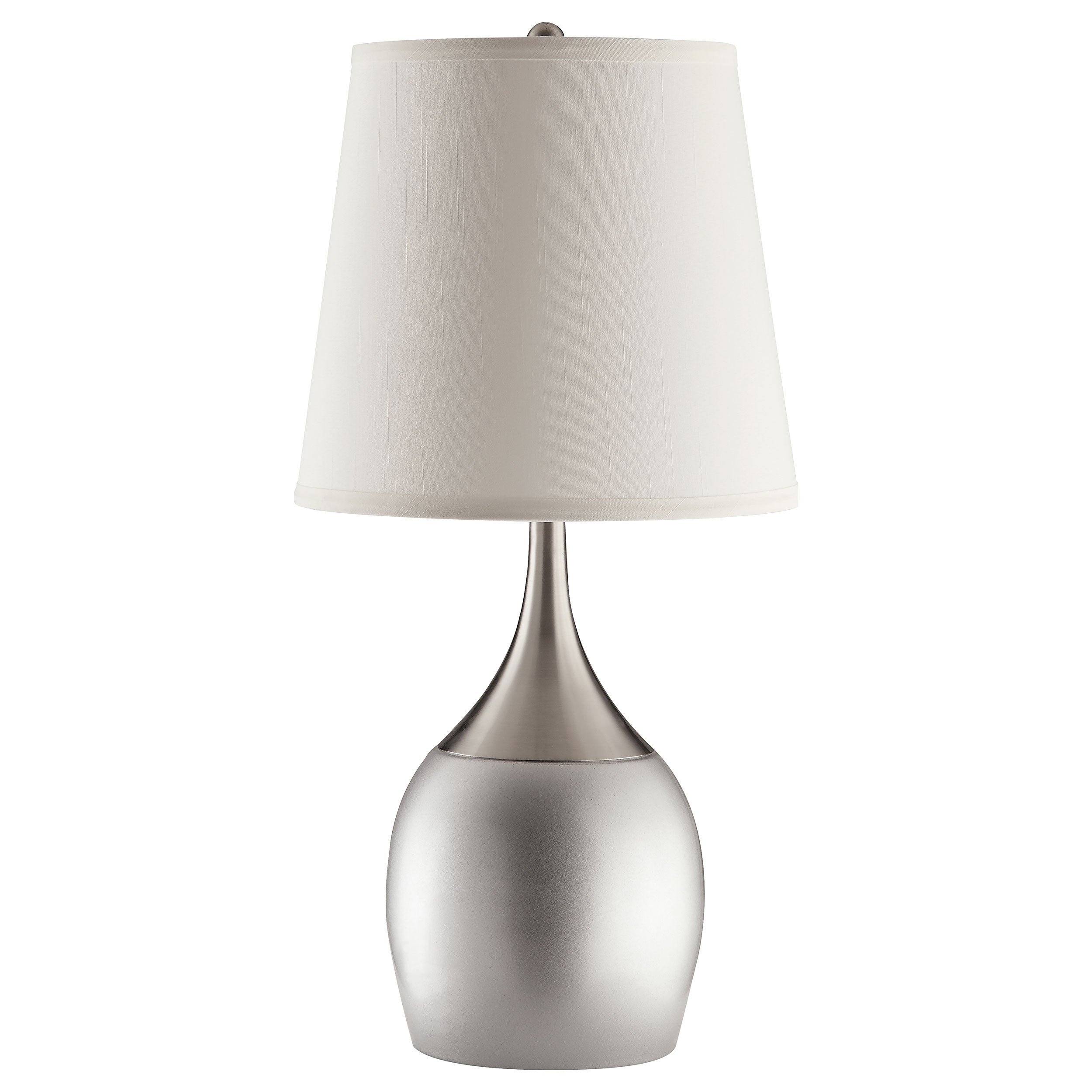 Tenya 24-inch Empire Shade Urn Table Lamp Silver (Set of 2)-CoasterEveryday